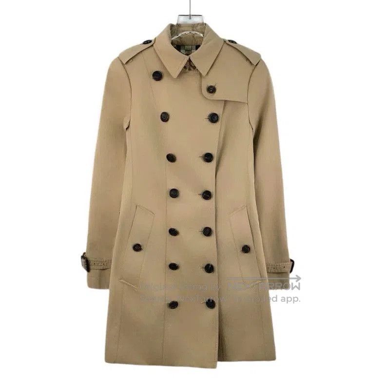 Burberry Burberry Beige Cotton Trench Coat. Size US XS / EU 42 / 0 - 1 Thumbnail