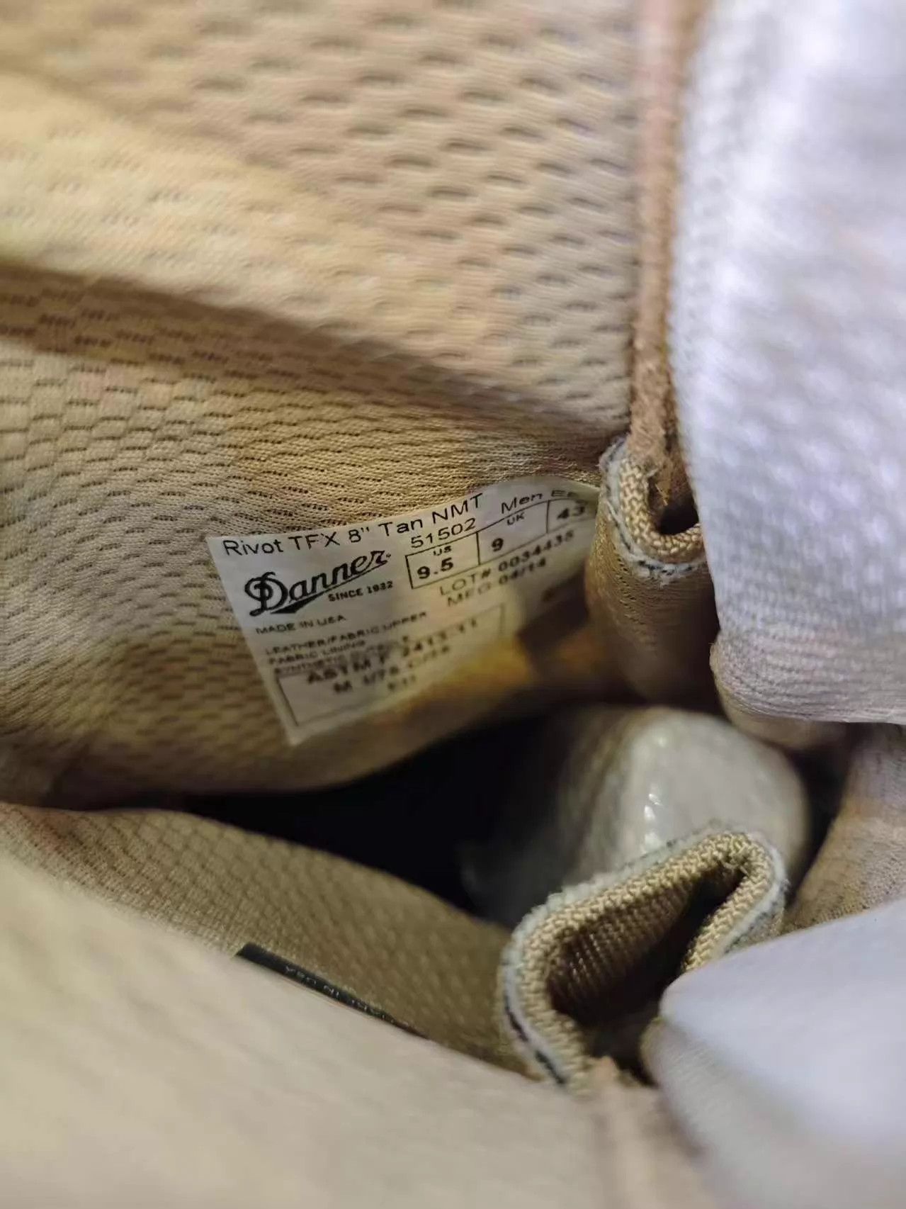 Danner DANNER RIVOT TFX 51502 US Military Boots 9.5EE New Size US 9.5 / EU 42-43 - 6 Thumbnail