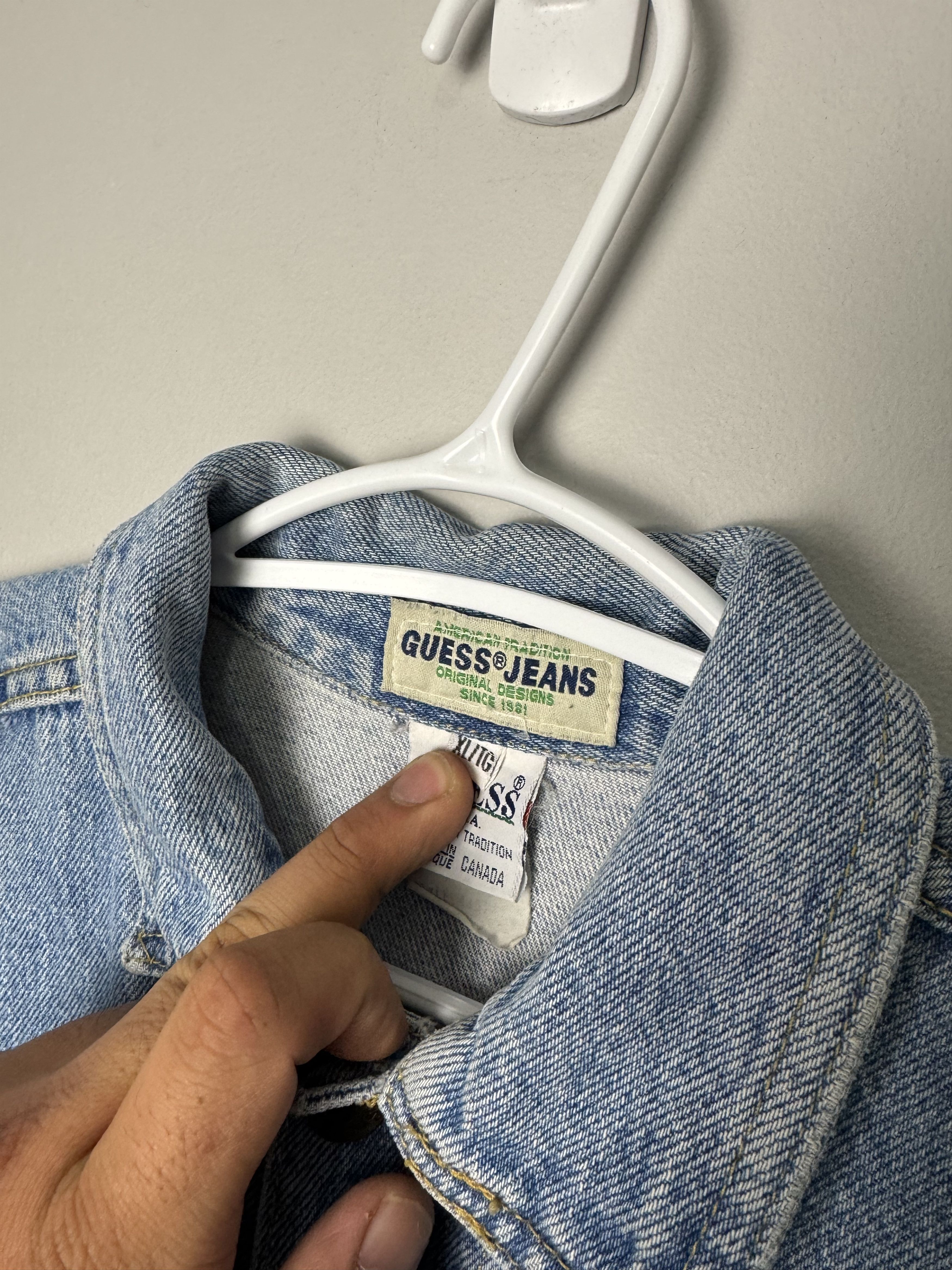 Guess Vintage Guess Denim Jacket by Georges Marciano Size XL / US 12-14 / IT 48-50 - 4 Thumbnail