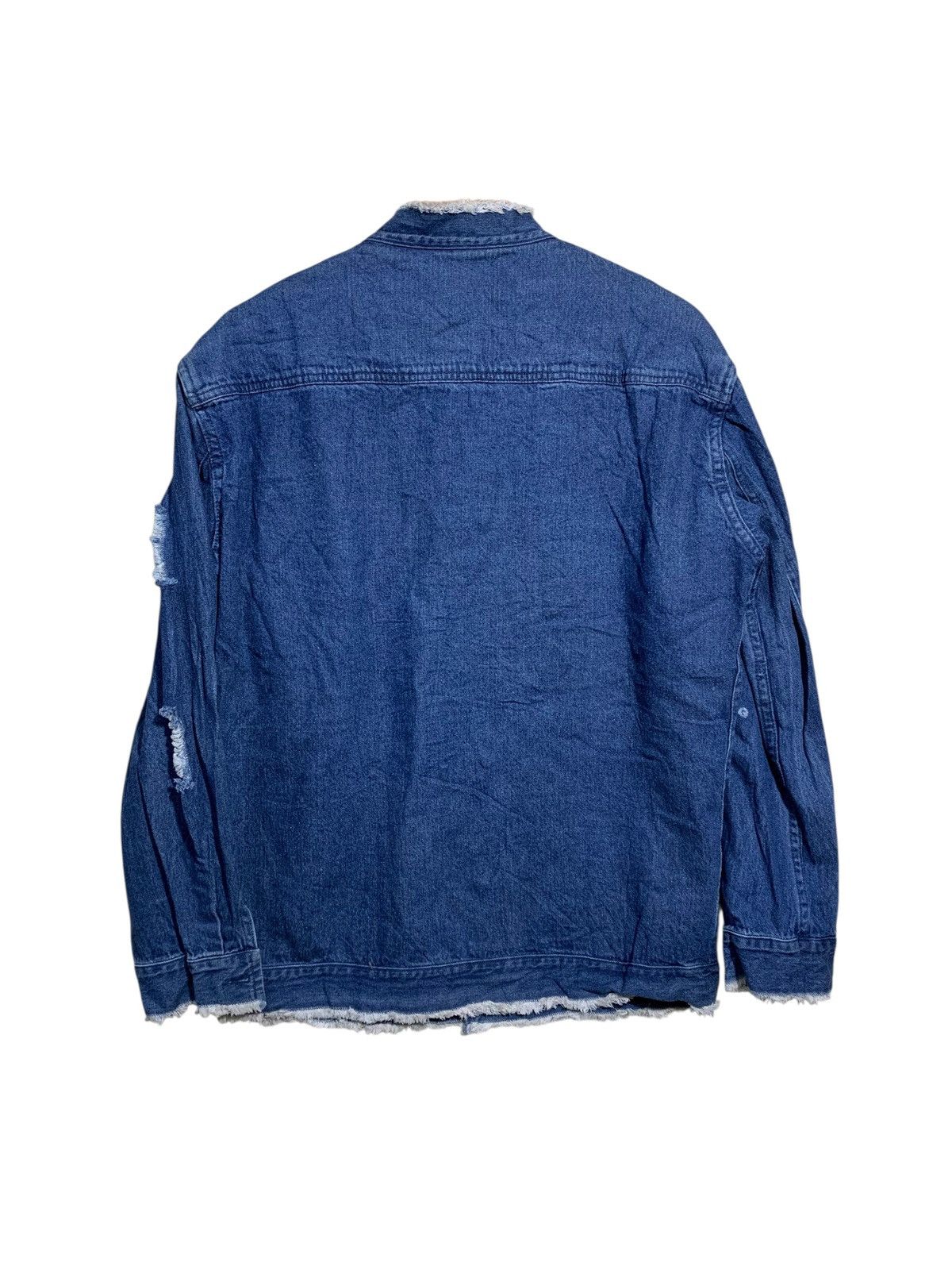 Japanese Brand 🔥TESS DENIM TEARS BLUE JACKETS Size US L / EU 52-54 / 3 - 5 Thumbnail