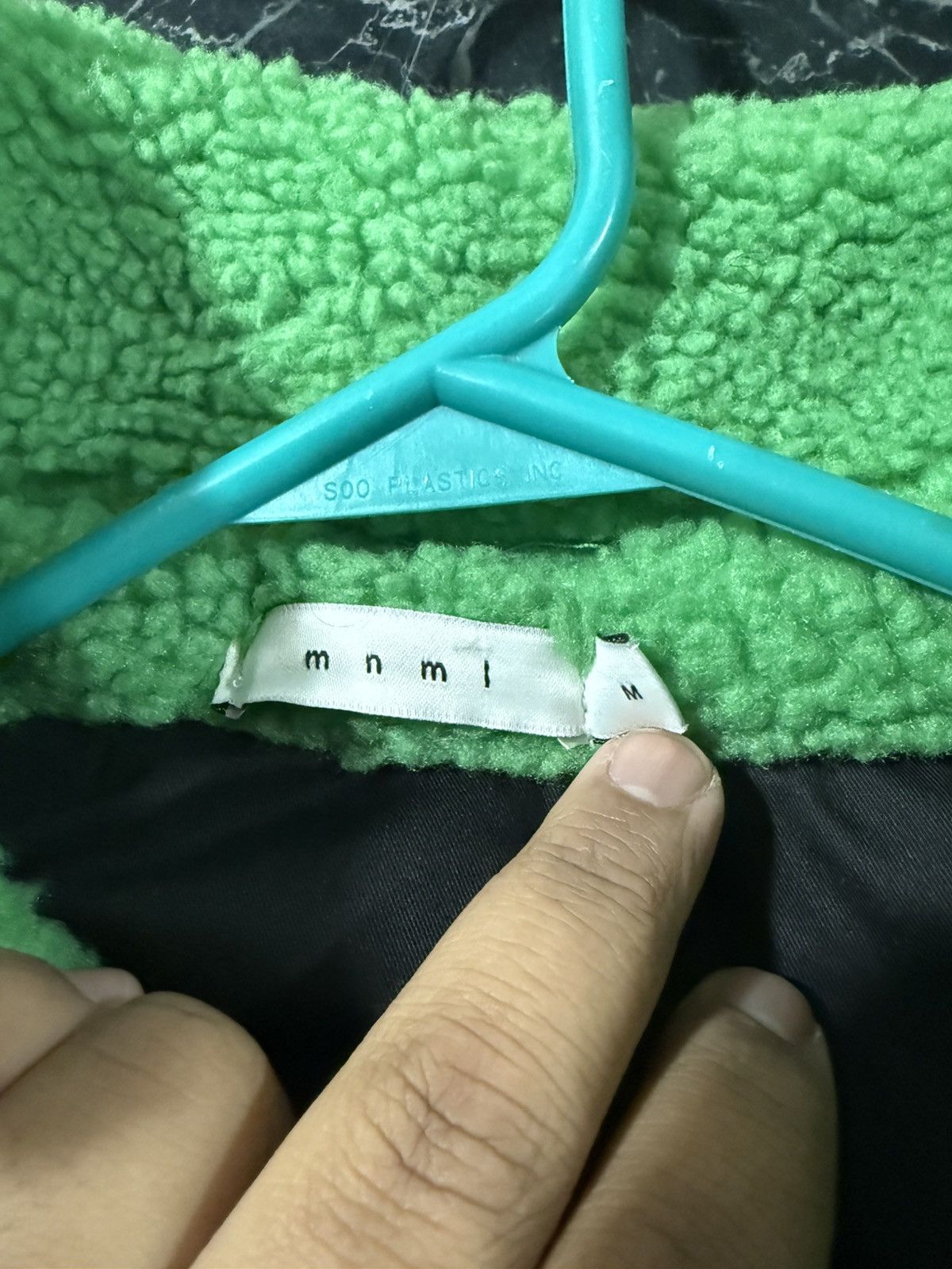 MNML MNML Sherpa Green Jacket Size Medium Size US M / EU 48-50 / 2 - 7 Thumbnail