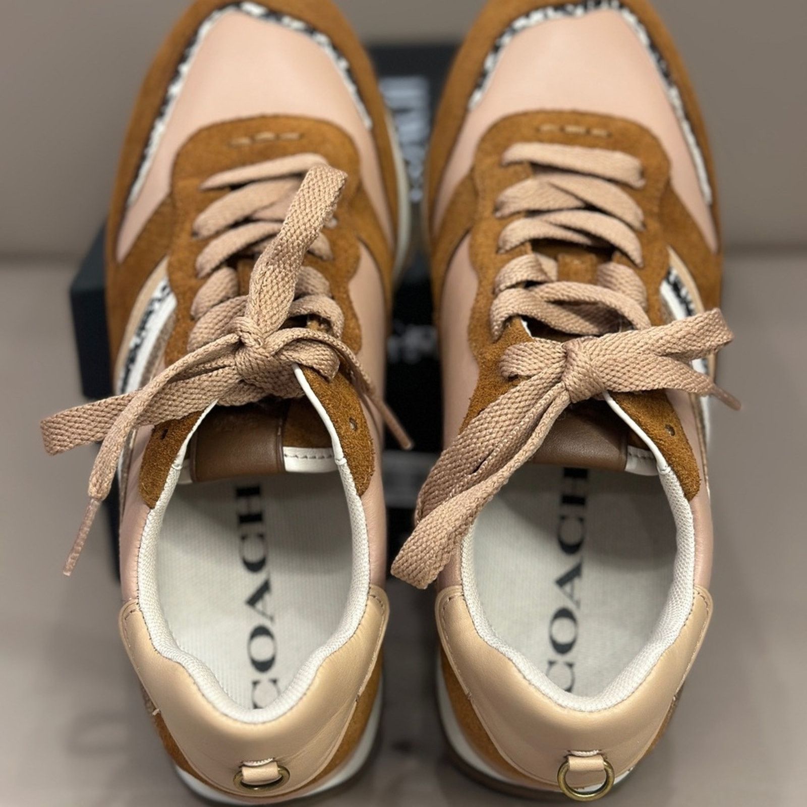 Coach Coach C118 Leather Patchwork Runner Sneakers Size US 6.5 / IT 36.5 - 10 Thumbnail