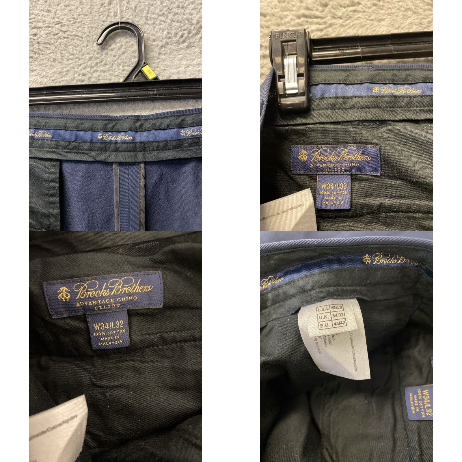Brooks Brothers Brooks Brothers Chino Pants Men 34x33.5 Navy Pleated Straight Leg Dress Pants Mens 34 Navy Size US 34 / EU 50 - 8 Thumbnail