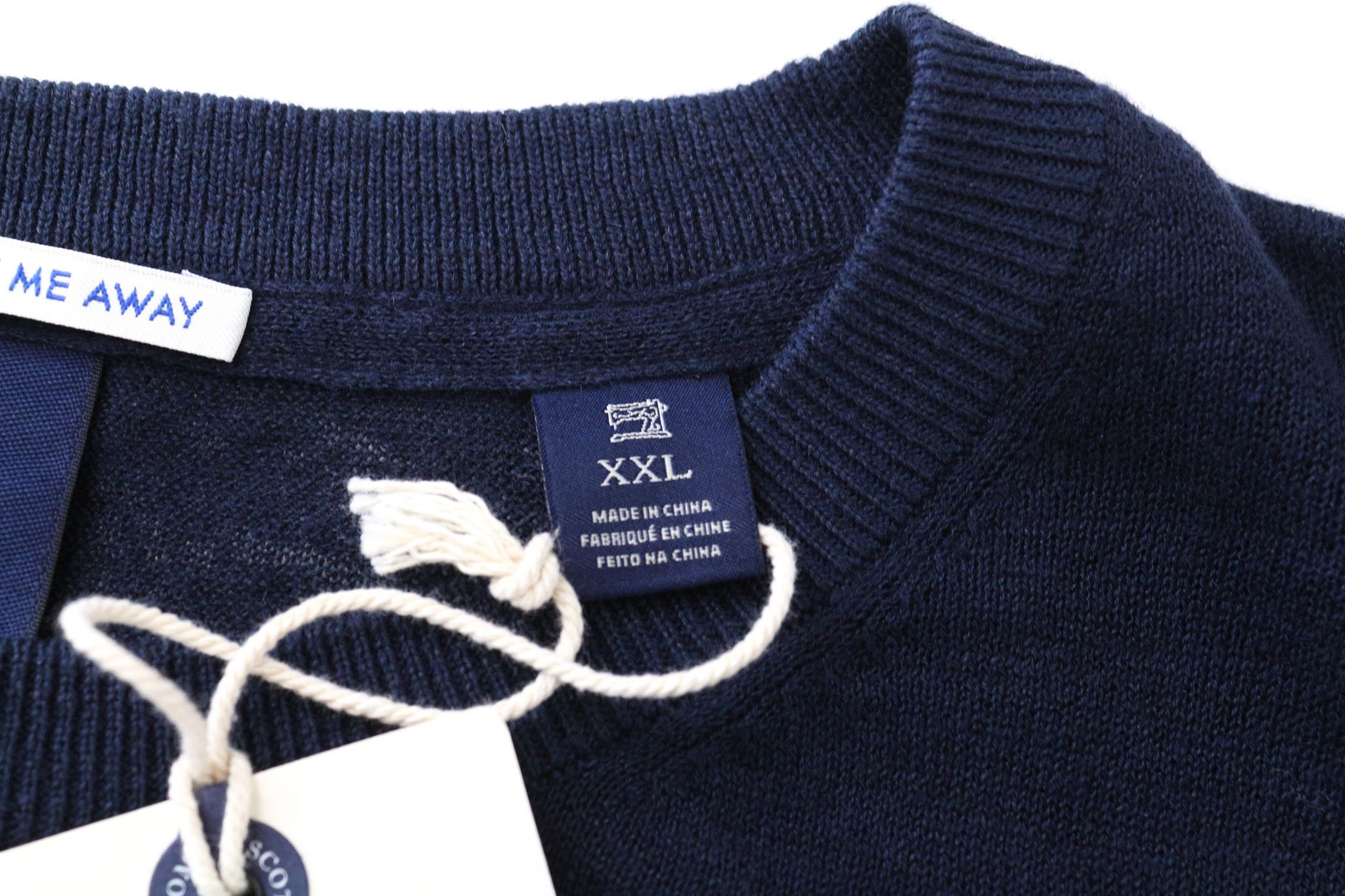 Scotch & Soda AMS BLAUW 2XL Blue Linen Cotton Sweatshirt 75111 Size US XXL / EU 58 / 5 - 5 Thumbnail