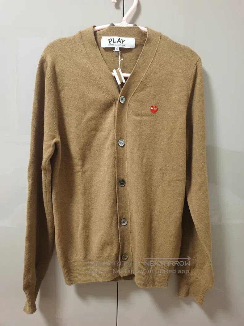Comme des Garcons Comme Des Garcons Dark Camel Cardigan, Size S Size S / US 4 / IT 40 - 2 Thumbnail