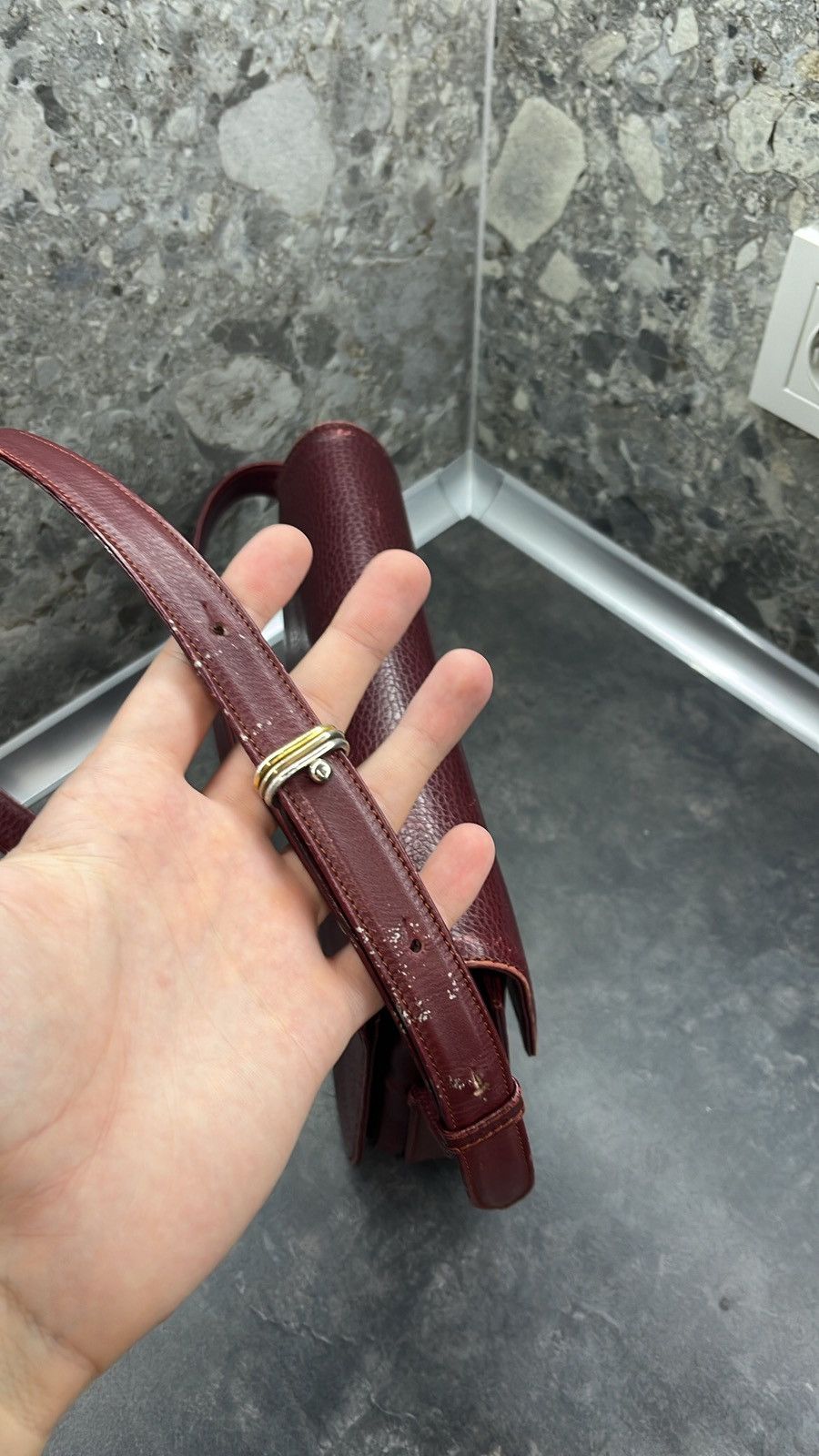 Cartier × Vintage Cartier burgundy Must de Cartier shoulder Size ONE SIZE - 14 Thumbnail
