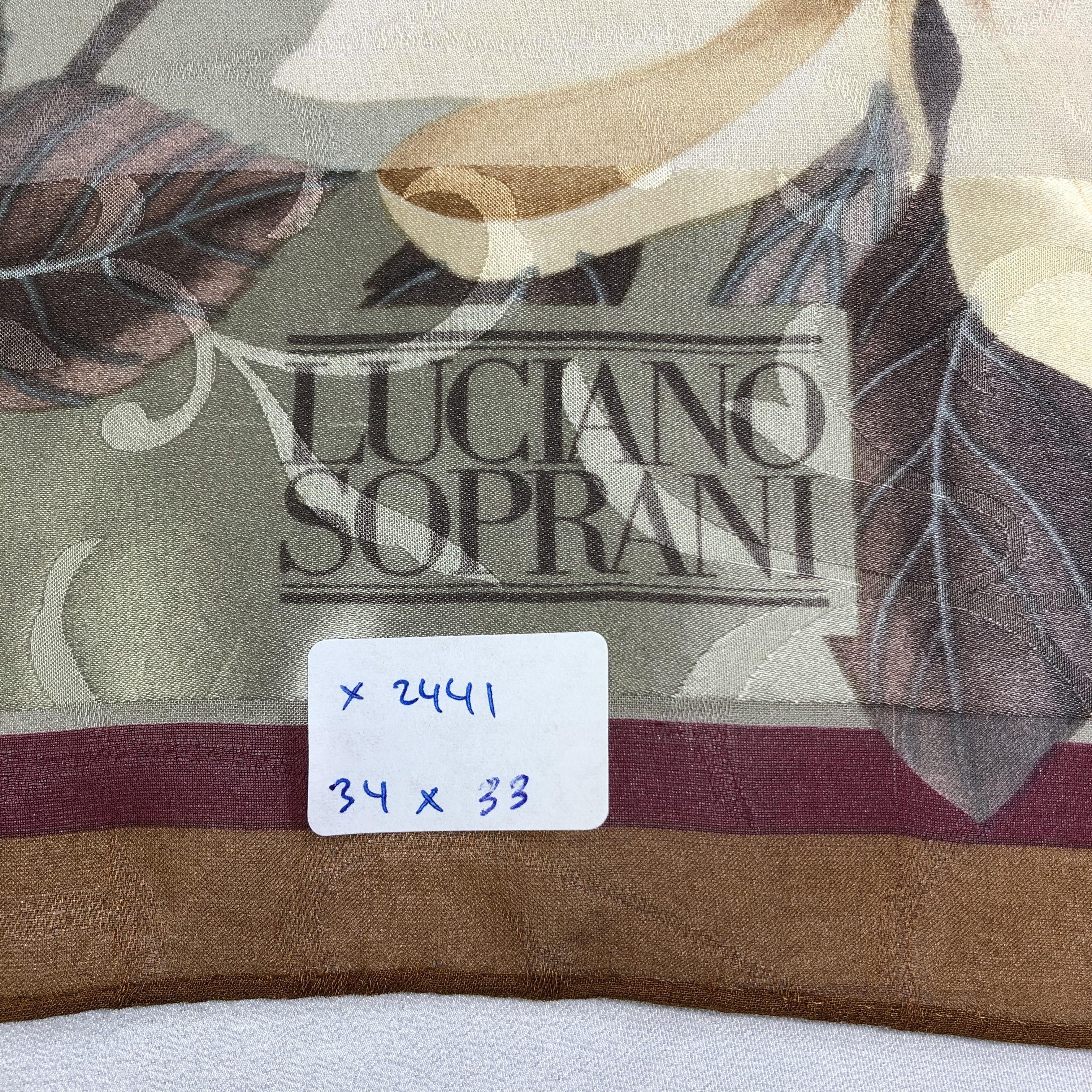 Vintage Vintage Luciano Soprani Silk Scarf Size ONE SIZE - 6 Thumbnail