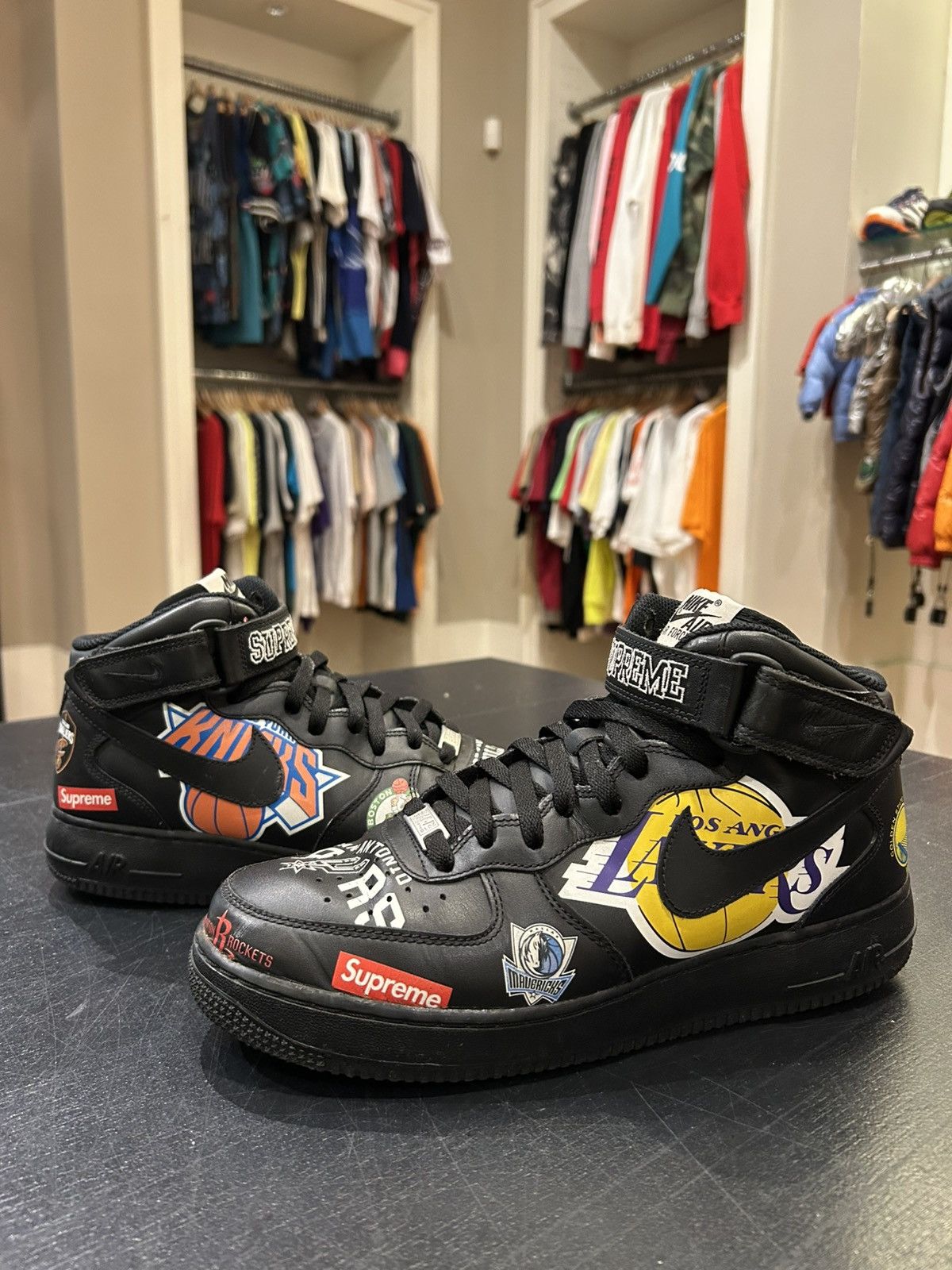 Supreme Nike Air Mid Force Men's Nike Supreme Air Force Mid, Black