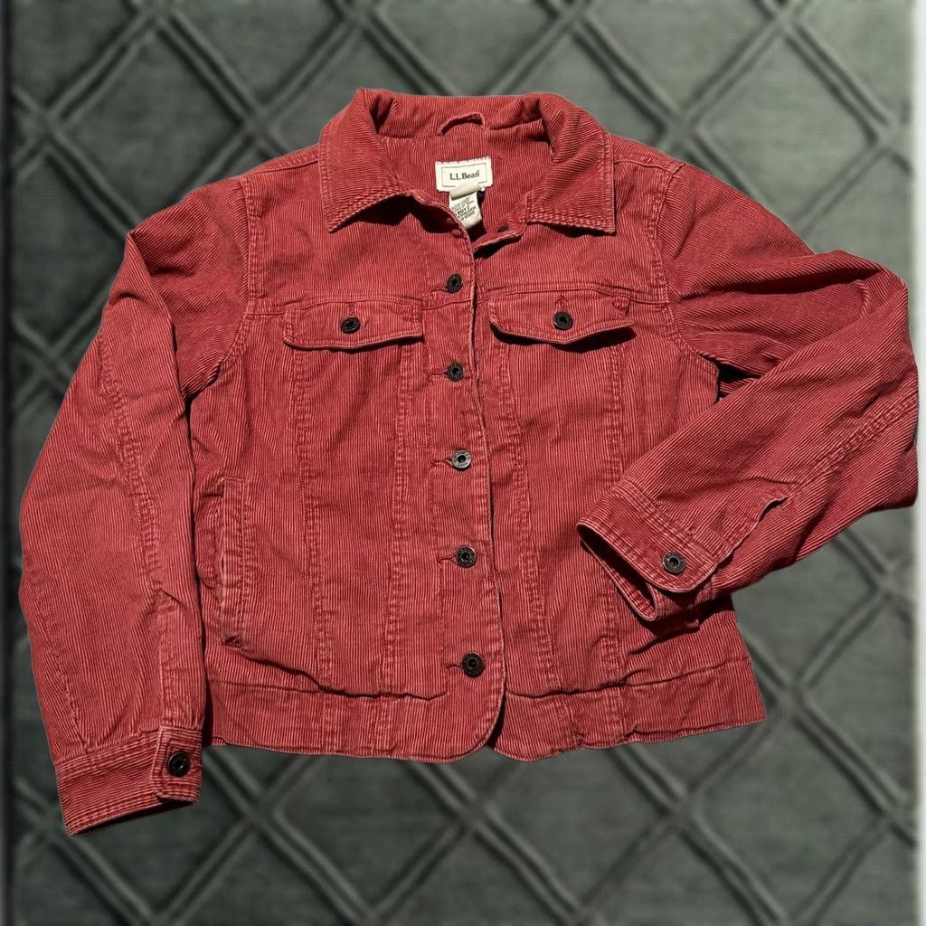 Vintage VINTAGE L.L.Bean Jacket Women Corduroy Trucker XS Brown Lined Long Sleeve Cotton Rust Red XS Ladies Mens Women Size XS / US 0-2 / IT 36-38 - 1 Thumbnail