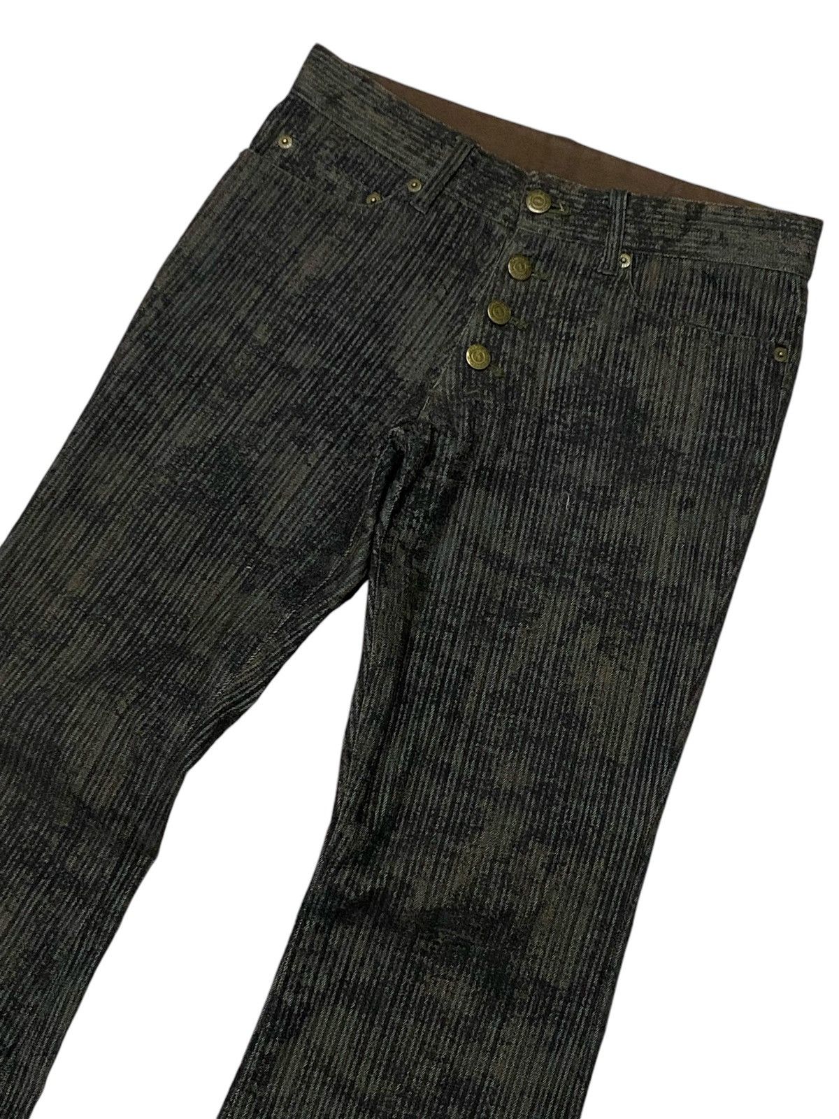 Tornado Mart 💃Tornado Mart Flare Embossed Stripes Jeans Size US 28 / EU 44 - 6 Thumbnail
