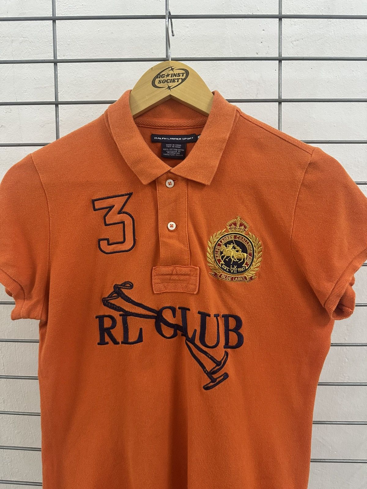 Ralph Lauren Sport Ralph Lauren Sport RL Club Blue Label Skinny Polo Shirt Size M / US 6-8 / IT 42-44 - 4 Thumbnail