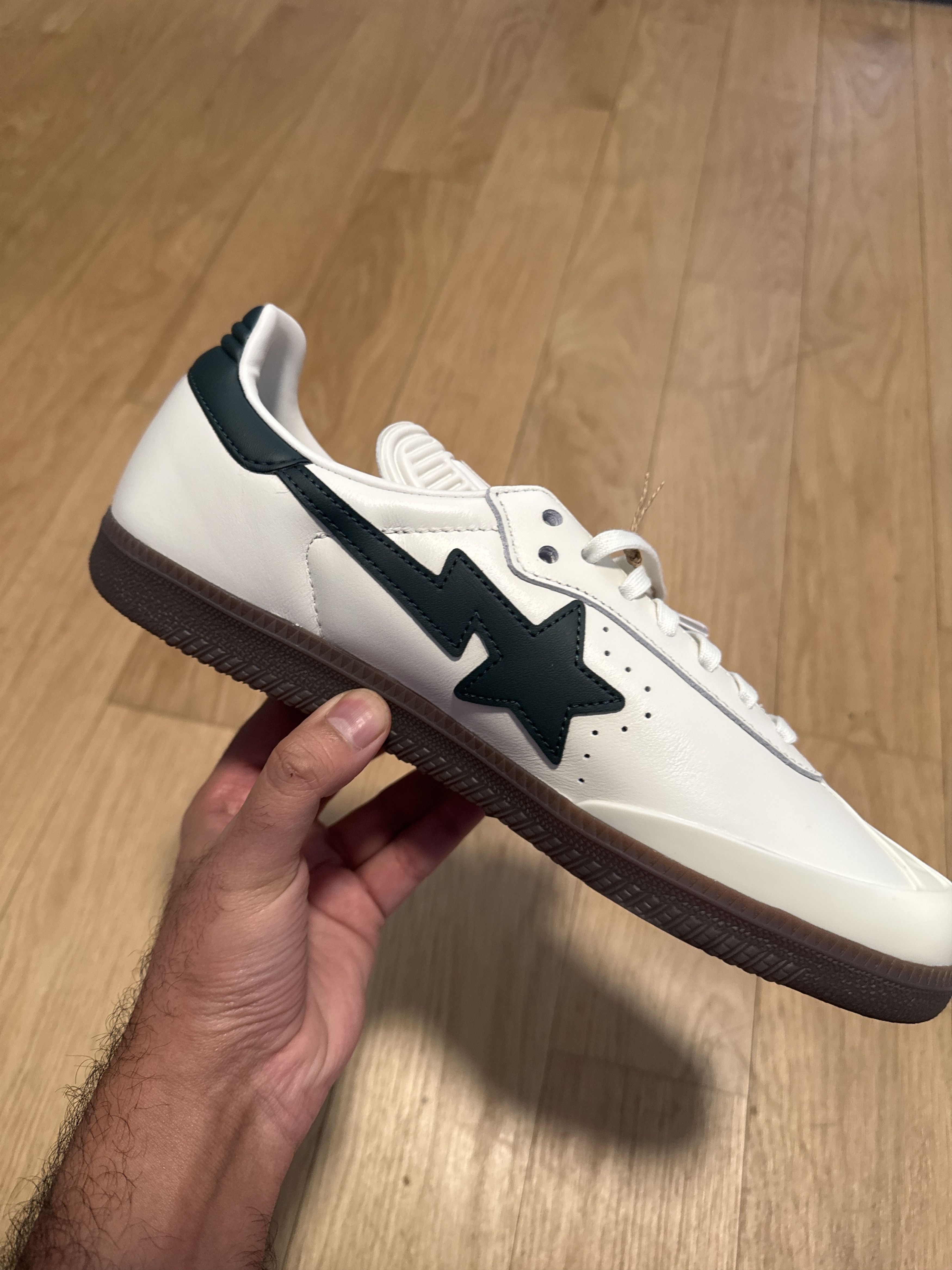 Adidas × Bape 2026 Adidas X Bape Samba White and Green Colorway Size US 9.5 / EU 42-43 - 4 Thumbnail