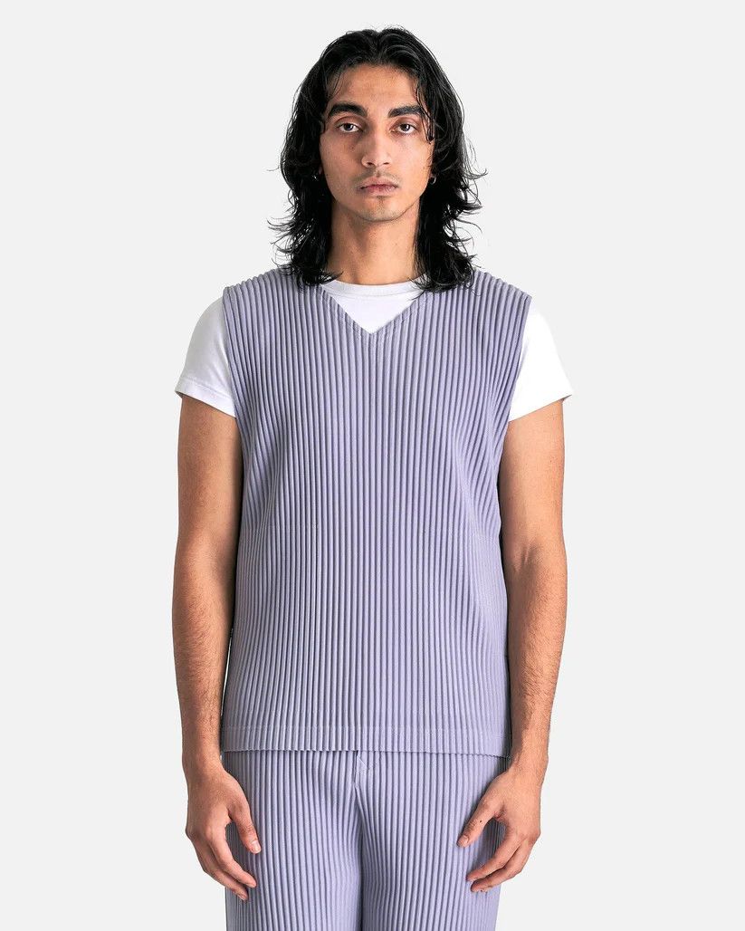 Homme Plisse Issey Miyake o1s1v1r1oon0925 Mc August Vest in Mole Grey Size US M / EU 48-50 / 2 - 1 Thumbnail