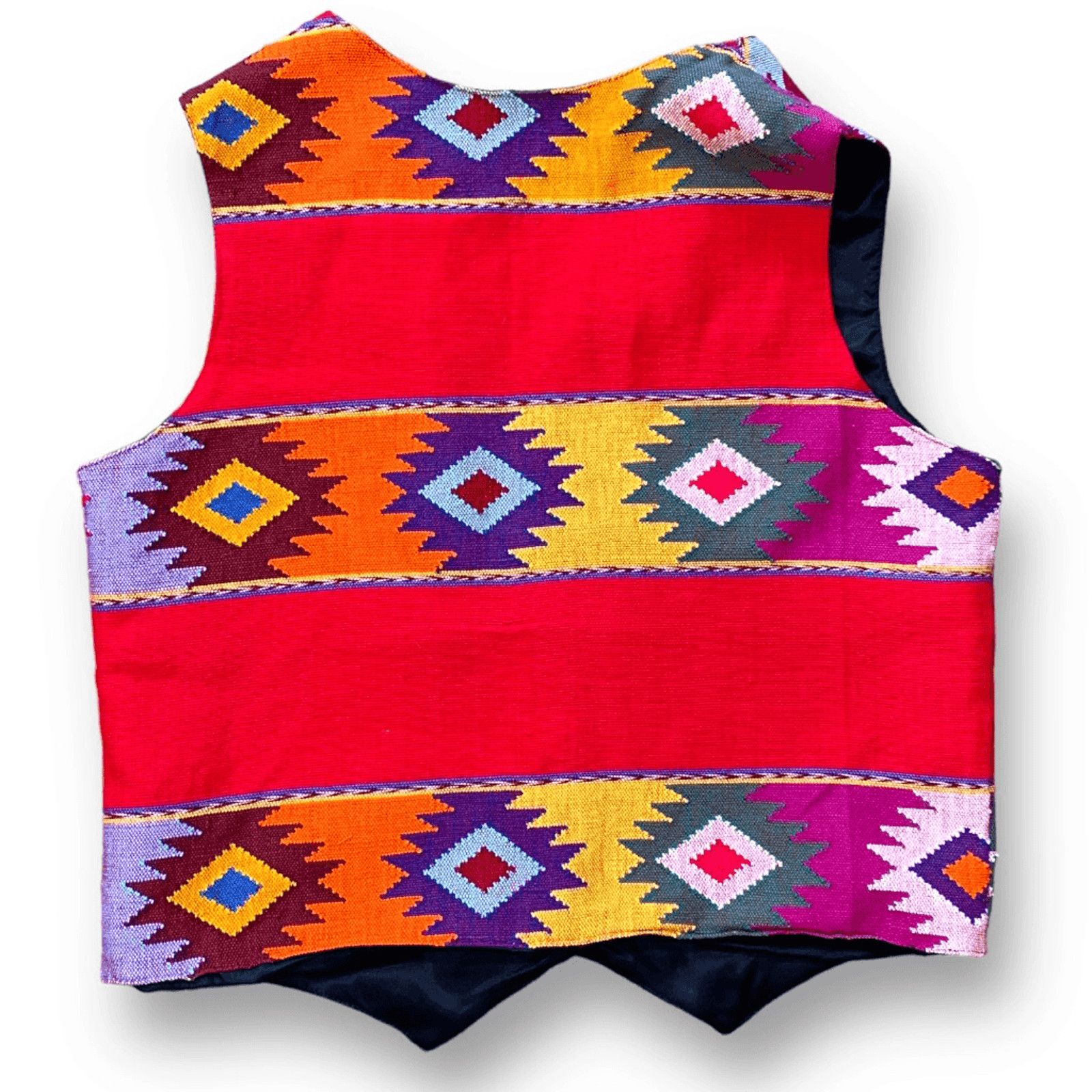 Orvis Vintage Orvis Southwestern Vest Red Geometric Cotton Medium Size M / US 6-8 / IT 42-44 - 2 Thumbnail