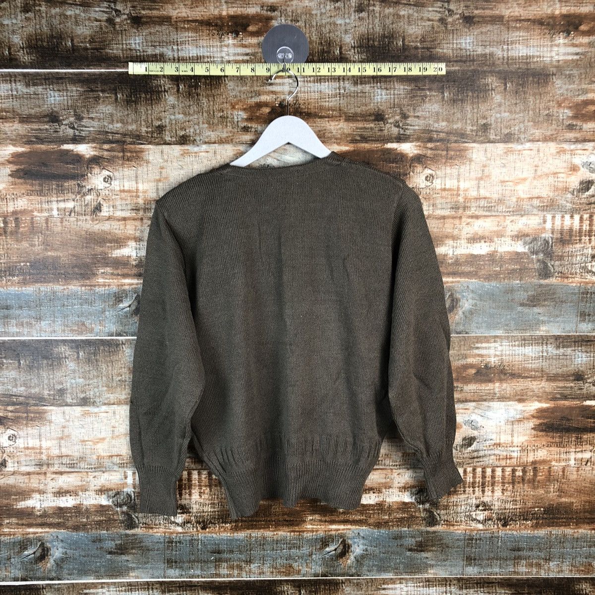Japanese Brand DL Vinidia Dark Brown Cardigan Knitwear #C490 Size M / US 6-8 / IT 42-44 - 14 Thumbnail