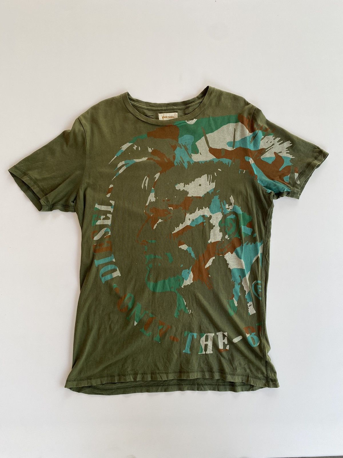 Diesel × Vintage Vintage Diesel Tee Camo Green Size US M / EU 48-50 / 2 - 1 Thumbnail