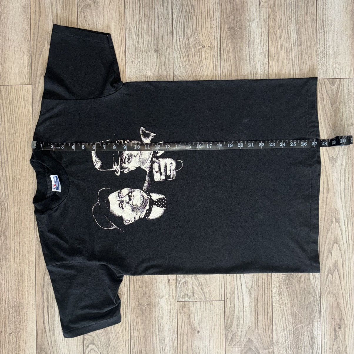 Hanes 80s Laurel and Hardy comedian tee shirt Size US M / EU 48-50 / 2 - 6 Thumbnail