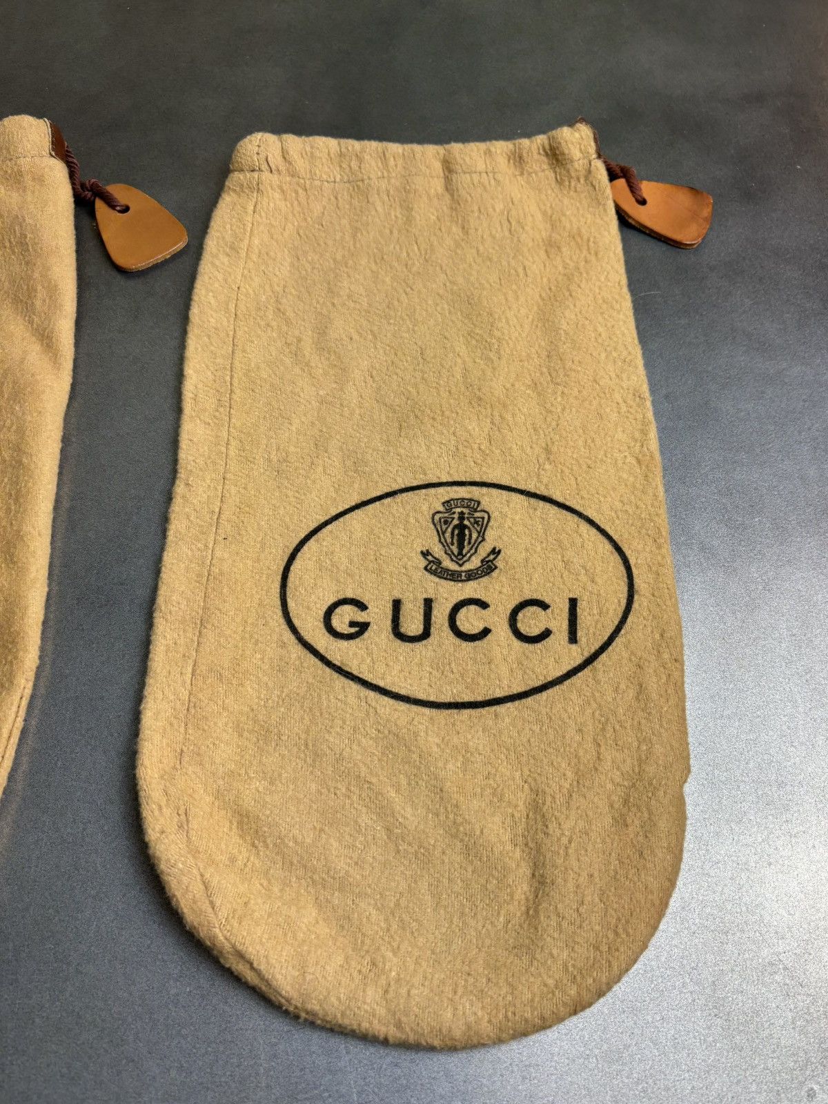 Gucci × Vintage 1970s Gucci Dust Bags 70s Vintage Gucci Bag Set Shoe Covers Size ONE SIZE - 2 Thumbnail