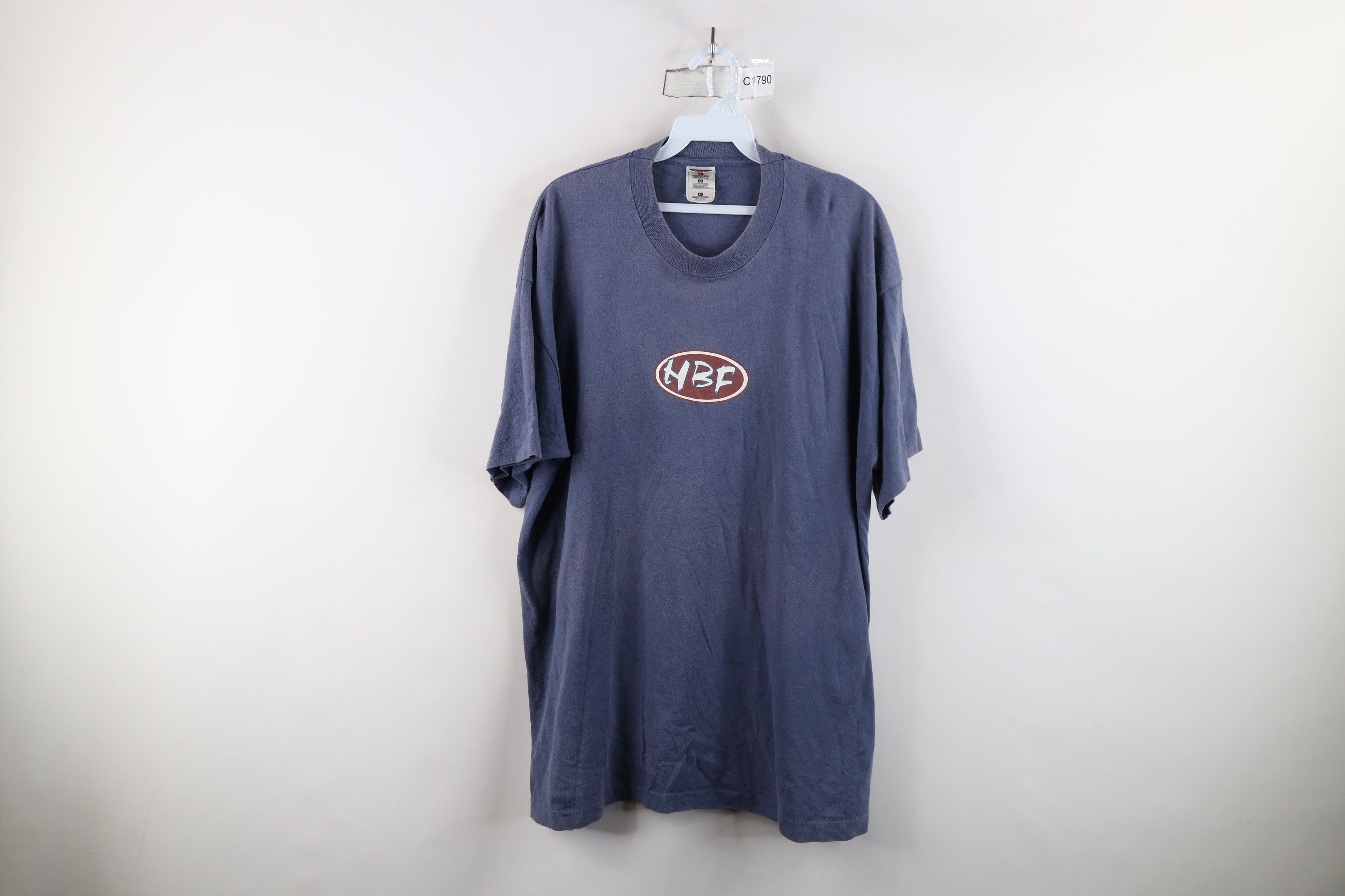 Vintage Vintage 90s Hootie & The Blowfish Band T-Shirt Blue HBF Size US XL / EU 56 / 4 - 1 Thumbnail