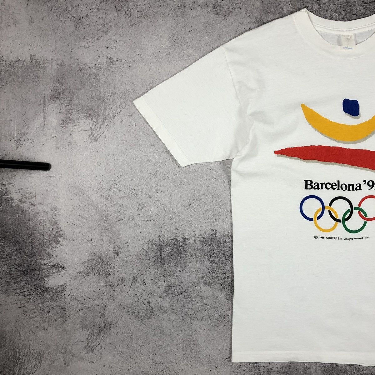 Vintage 1992 Barcelona Summer Olympics Game Tee Size US L / EU 52-54 / 3 - 7 Thumbnail