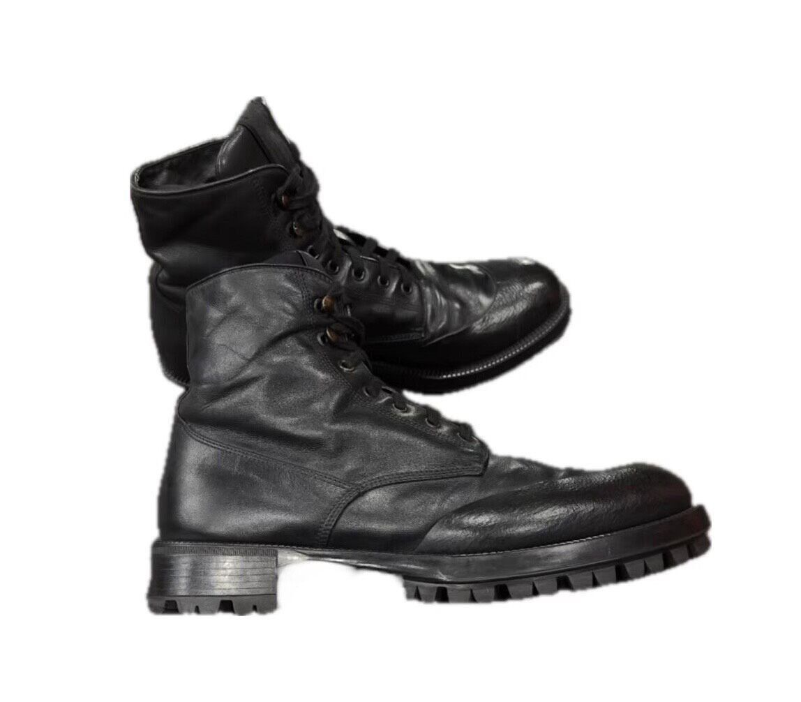 Vintage Vintage Prada 2010s Leather Ankle Combat Boots Size US 8 / EU 41 - 1 Thumbnail
