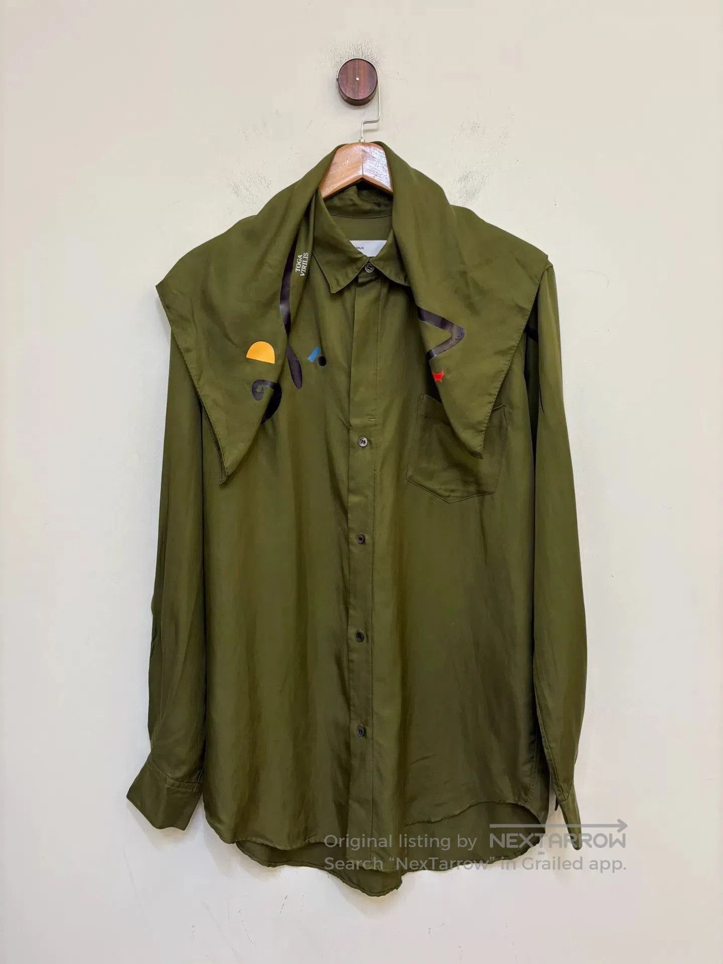 TOGA VIRILIS Toga Virilis Detachable Scarf Shirt. Size US M / EU 48-50 / 2 - 1 Thumbnail