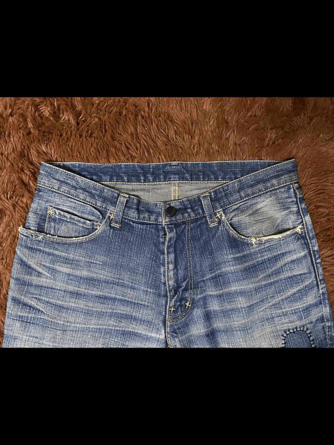 Number (N)ine Sz 2x28 Number Nine 05SS Distressed Patches Denim-2508 Size US 30 / EU 46 - 4 Thumbnail
