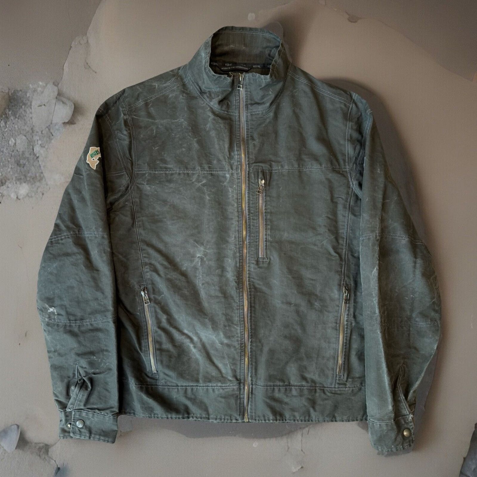 Kuhl Kuhl Burr Jacket Large Green Full Zip Heavy Canvas Outerwear Size US L / EU 52-54 / 3 - 1 Thumbnail