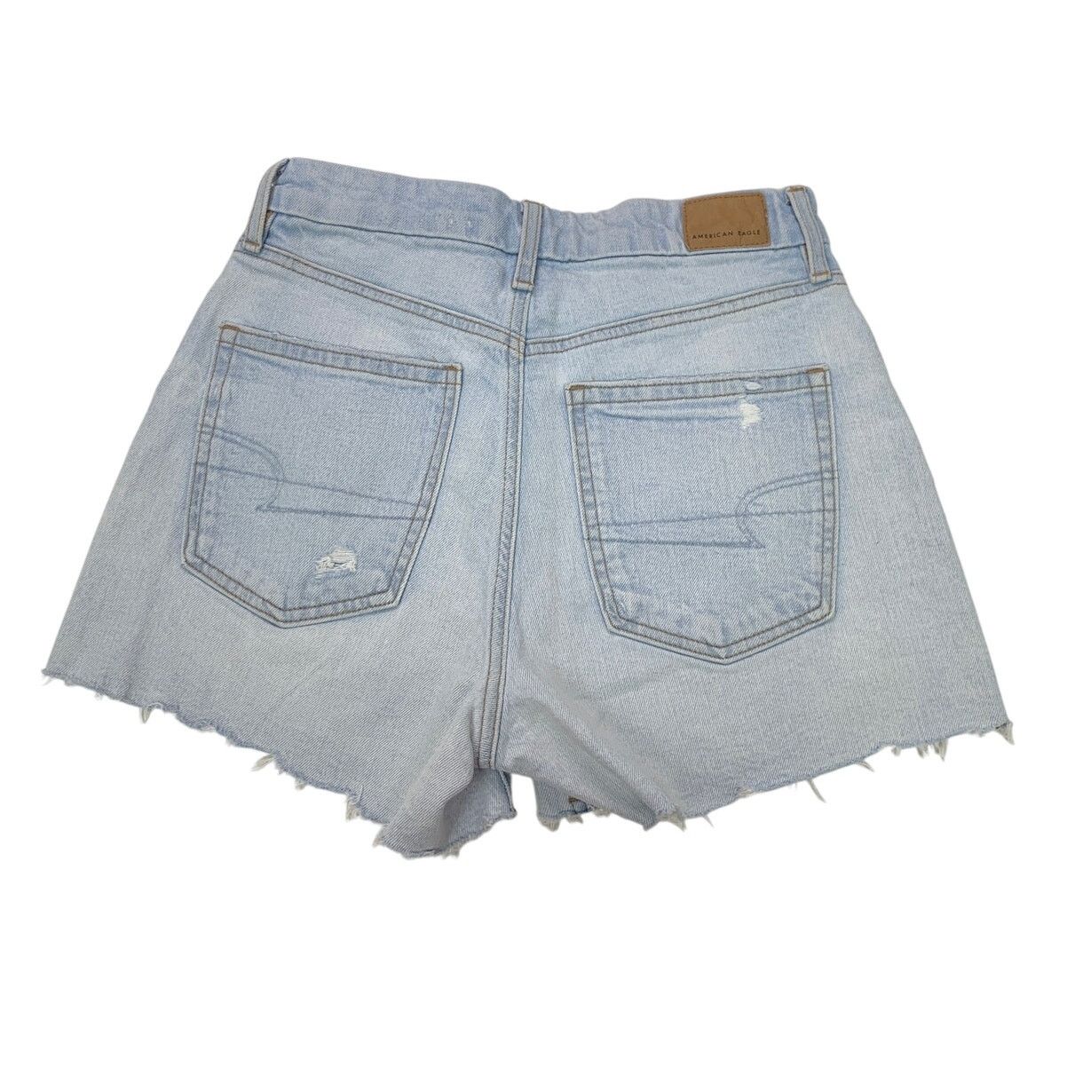 American Eagle Outfitters New American Eagle Womens Size 4 Curvy Relaxed Jorts Denim Size 27" / US 4 / IT 40 - 2 Thumbnail