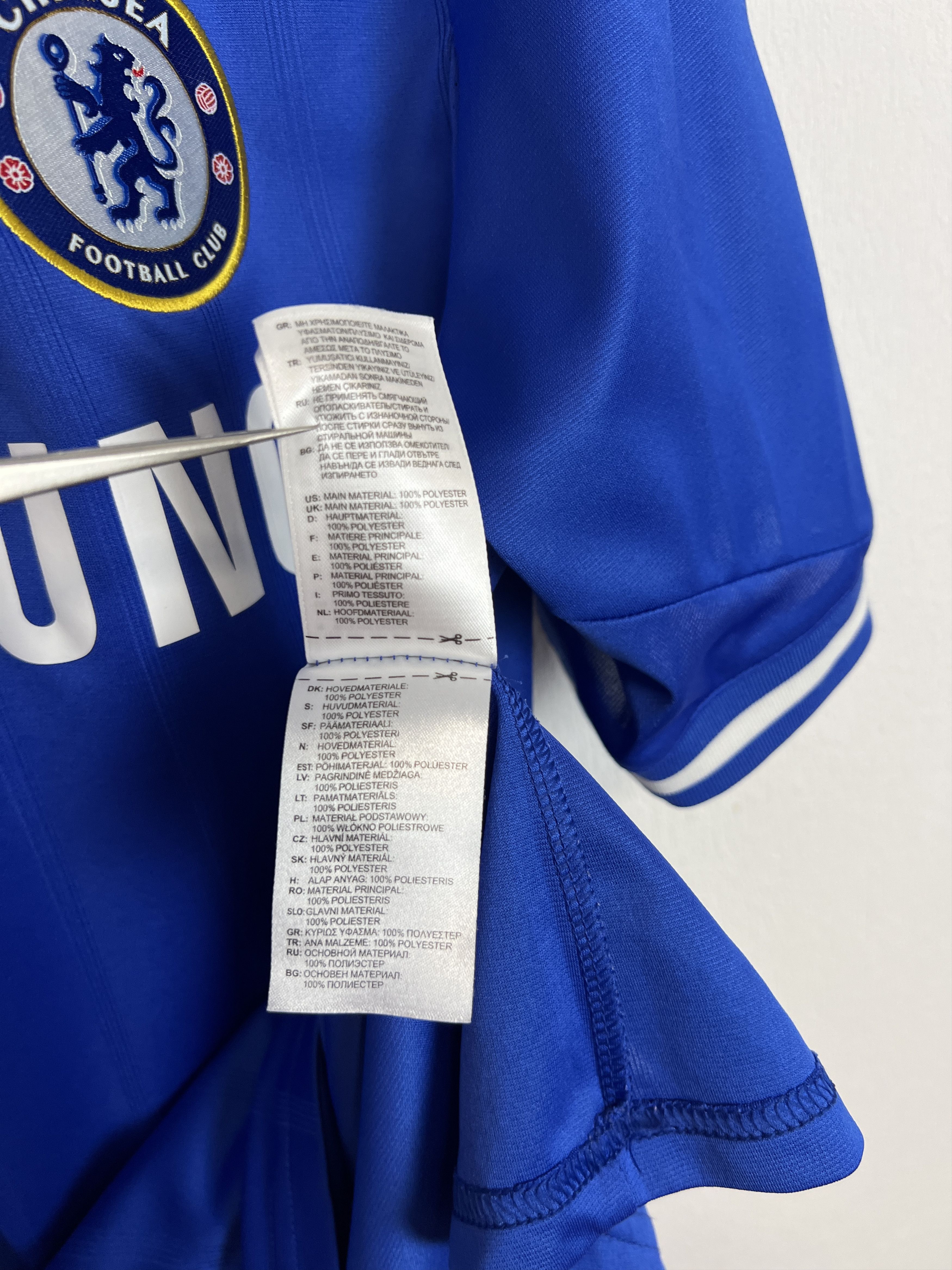 Adidas Chelsea football shirt 2013 Soccer #5 Essien Adidas Tee Size US M / EU 48-50 / 2 - 14 Thumbnail