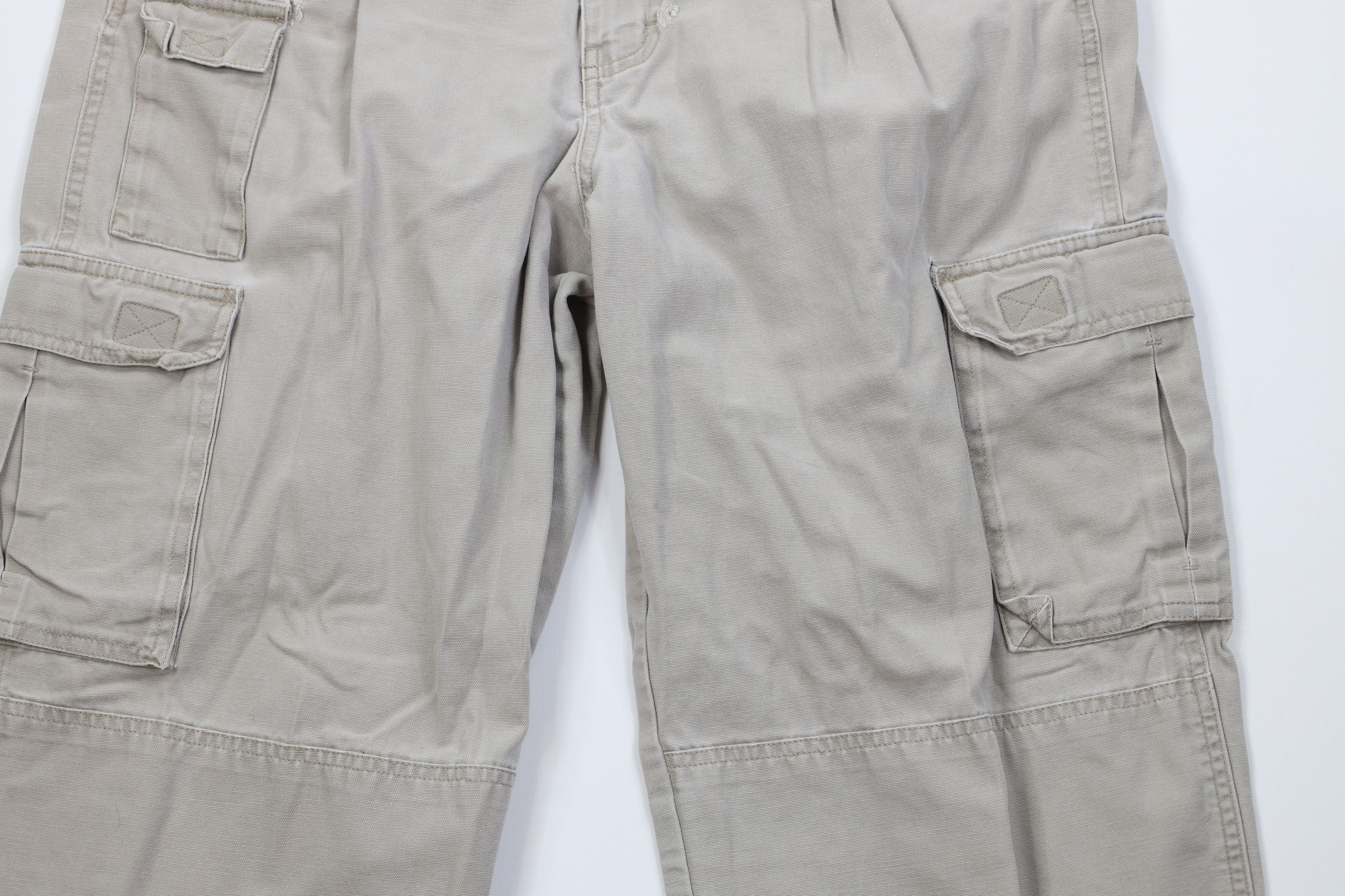 Cabelas Vintage 90s Cabelas Double Knee Wide Leg Cargo Pants Canvas Size US 33 - 3 Thumbnail