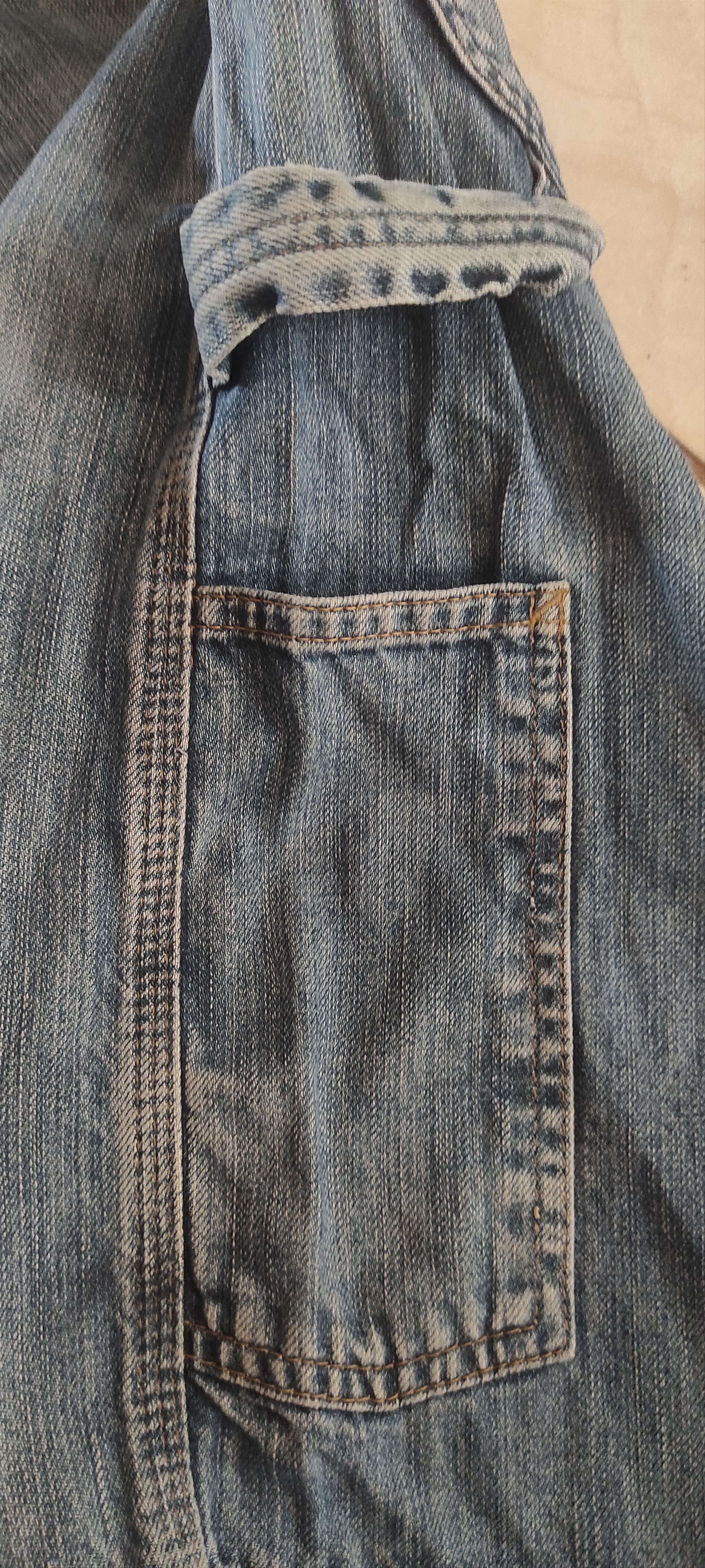 Carhartt × Vintage Carhartt Denim Dungaree Burmuda Cargo Shorts Mens Size 33 Size US 33 - 13 Thumbnail