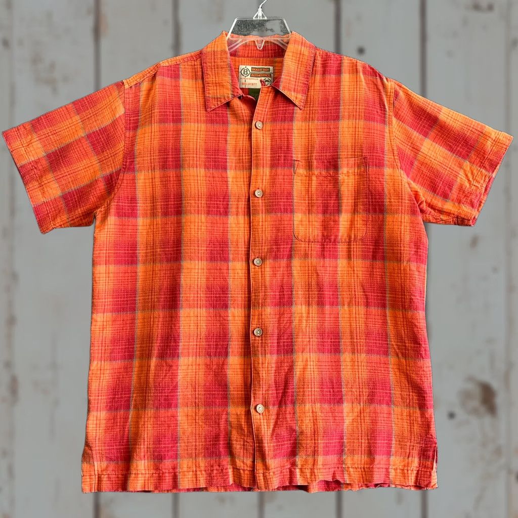 Bugle Boy VINTAGE Bugle Boy Shirt Plaid Button-Down Short Sleeve L Red 90s Mens Regular Size US L / EU 52-54 / 3 - 1 Thumbnail