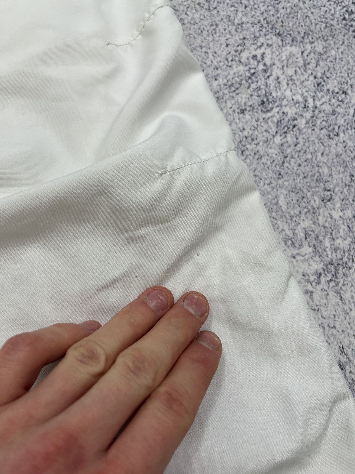 Lacoste × Vintage Vintage Lacoste White Nylon Track Pants Y2K Drill Style Rare Size US 38 / EU 54 - 12 Thumbnail