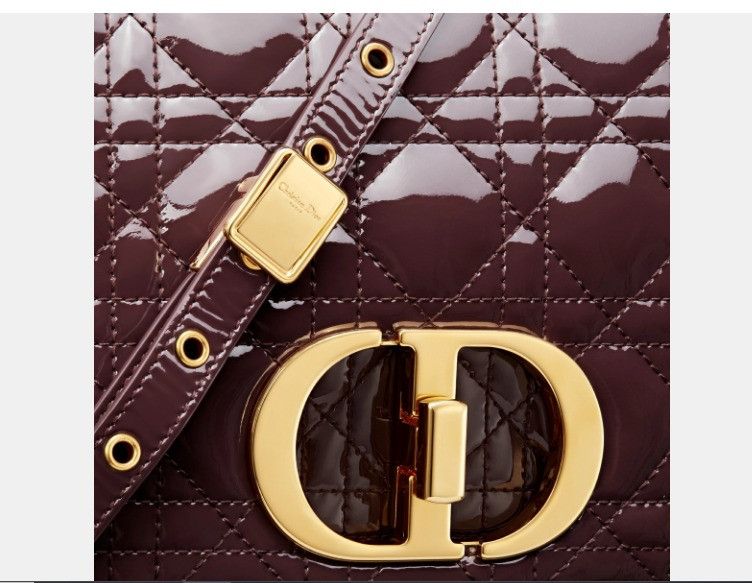 Dior o1w1db10425 M9242UV Size: OS / Medium Caro Bag in Plum Size ONE SIZE - 6 Thumbnail
