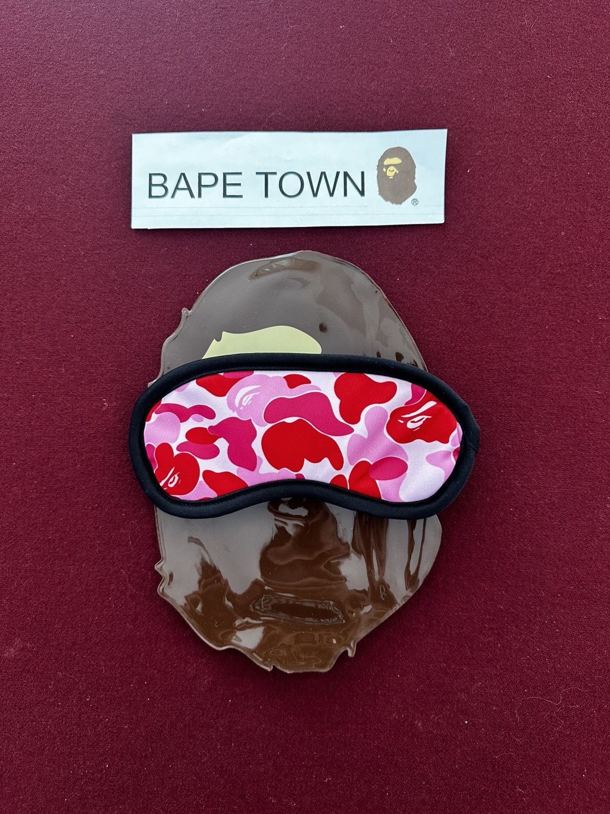 Bape ABC CAMO EYE MASK (PINK) Size ONE SIZE - 3 Thumbnail