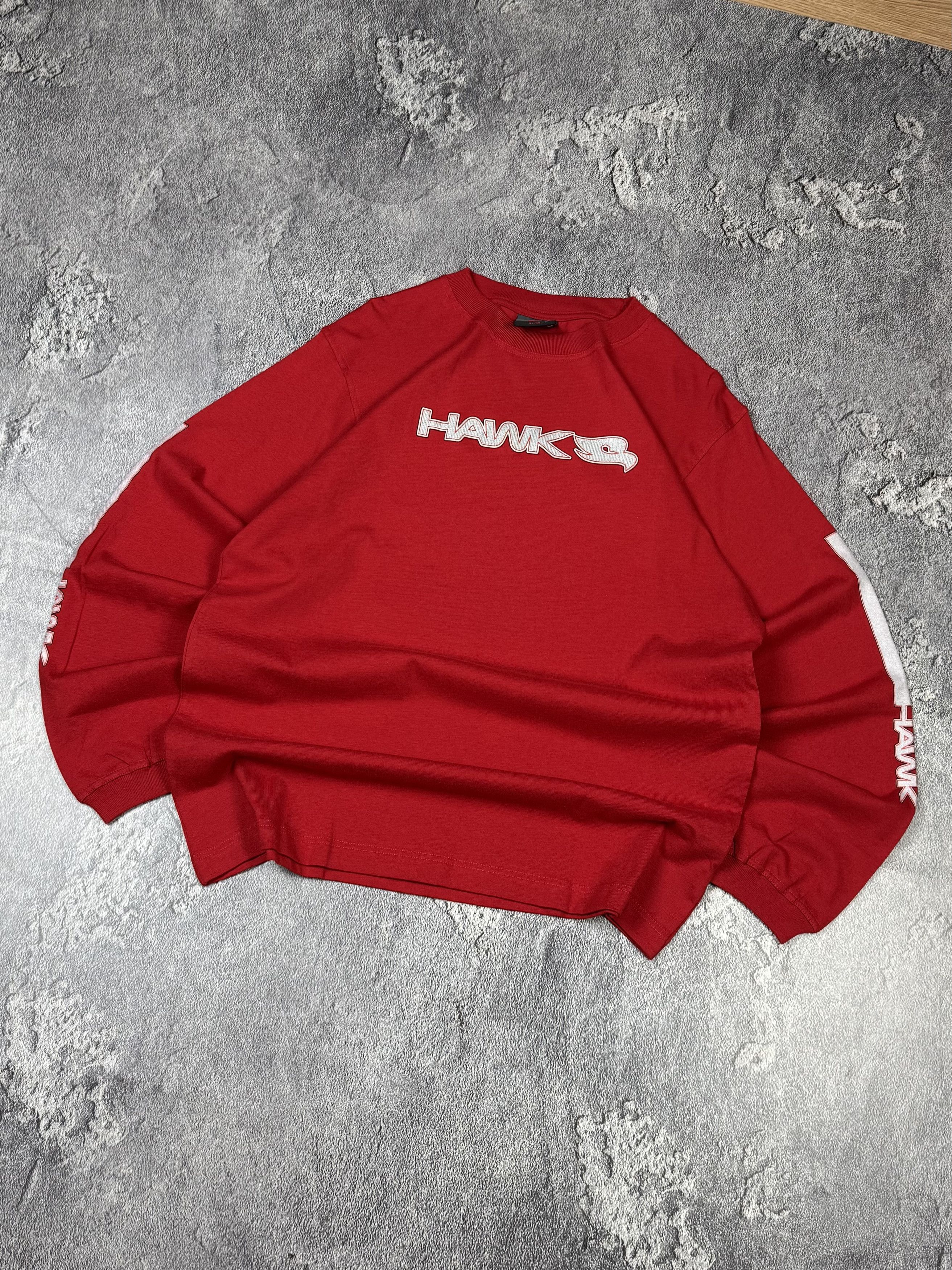 Tony Hawk Y2K Tony Hawk 2000s Red Silver Logo Longsleeve Skater Size US M / EU 48-50 / 2 - 7 Thumbnail