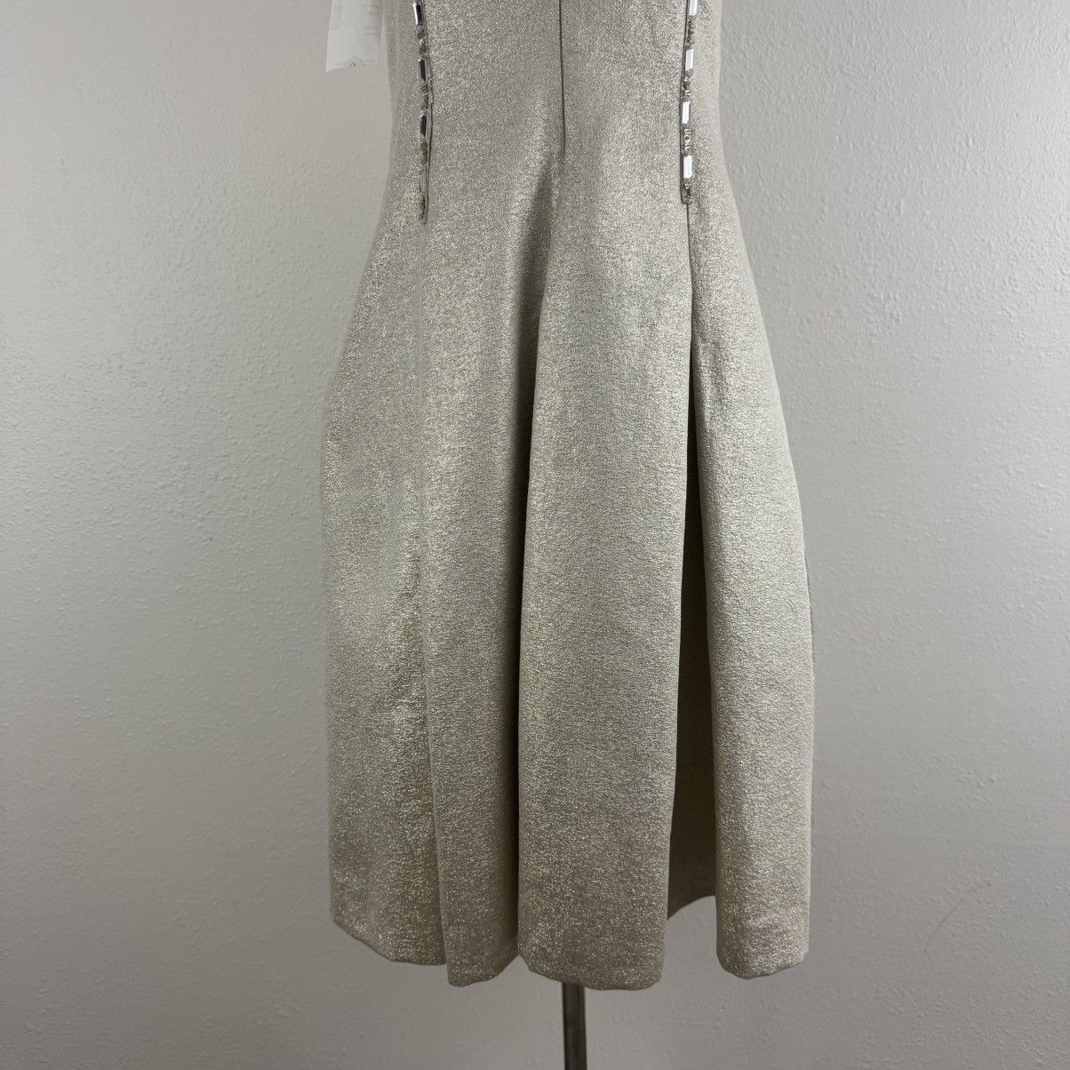 Other AIDAN MATTOX Champagne Shimmer Gemstone Homecoming Dress Size S / US 4 / IT 40 - 7 Thumbnail
