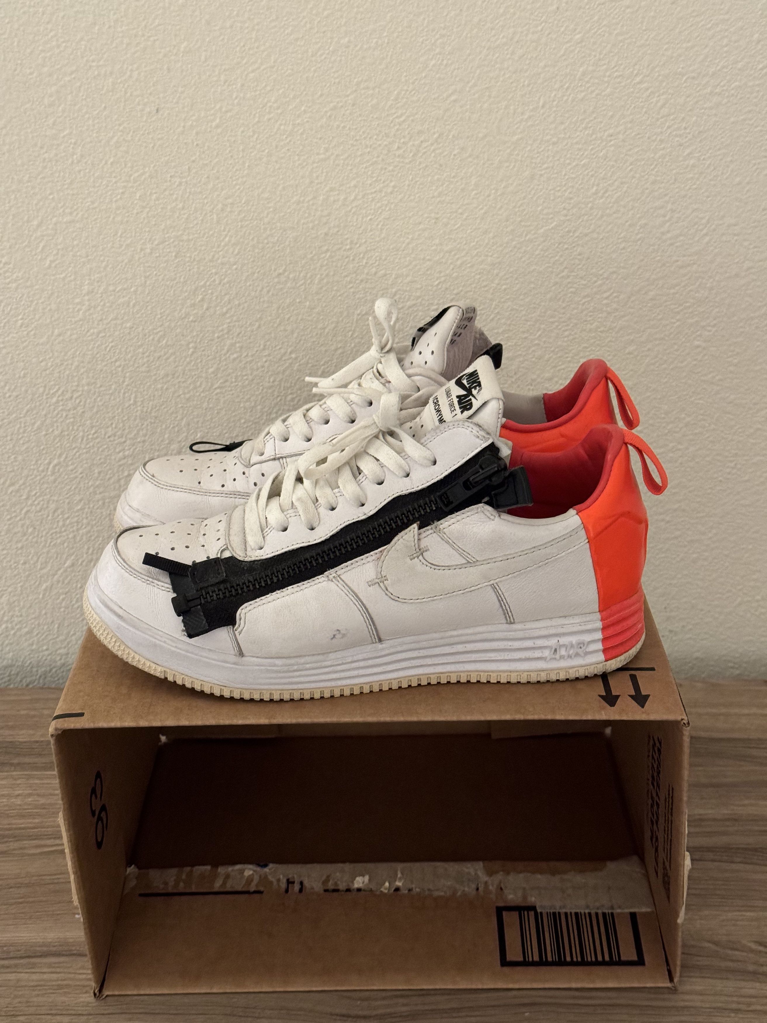 Nike Nike x Acronym Lunar Force 1 - White/Crimson | Grailed