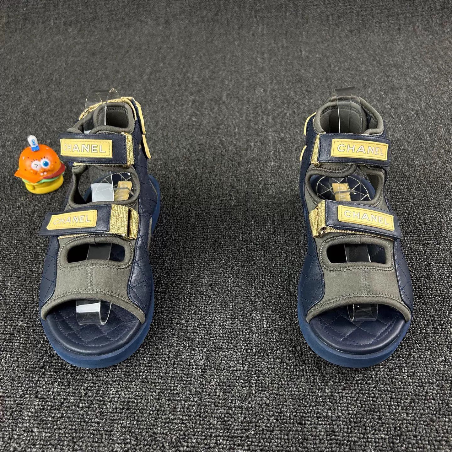 Chanel Chanel Blue Color-Blocked Athletic Sandal 36 Size US 5.5 / IT 35.5 - 2 Thumbnail