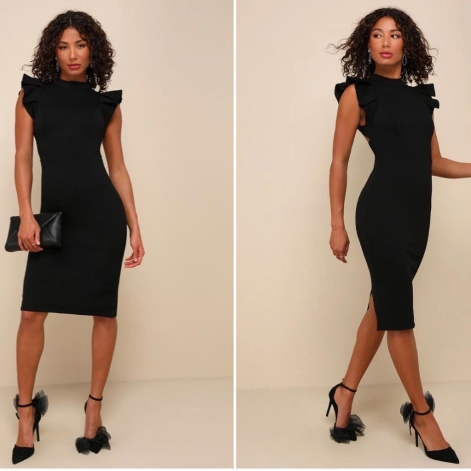 Lulus LULU's Wedding Sexy Date Night Cocktail Classy Bodycon Midi Size S / US 4 / IT 40 - 1 Thumbnail