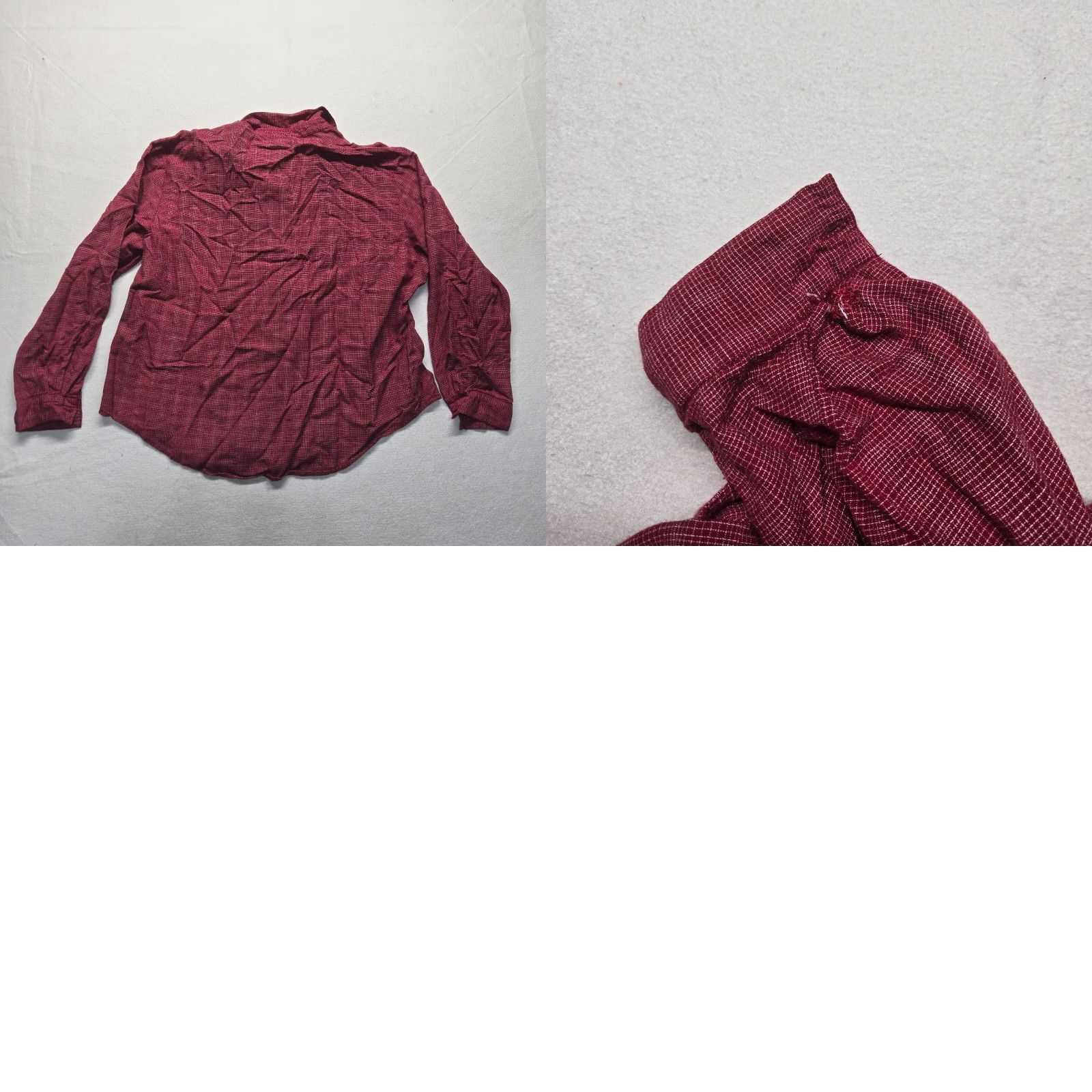 Vintage Nikki Shirt Adult Women Button-Up Western Plaid Long Sleeve 20W Red Cotton Blend Casual Workwear Western Womens Size 3XL / US 20-22 - 8 Thumbnail