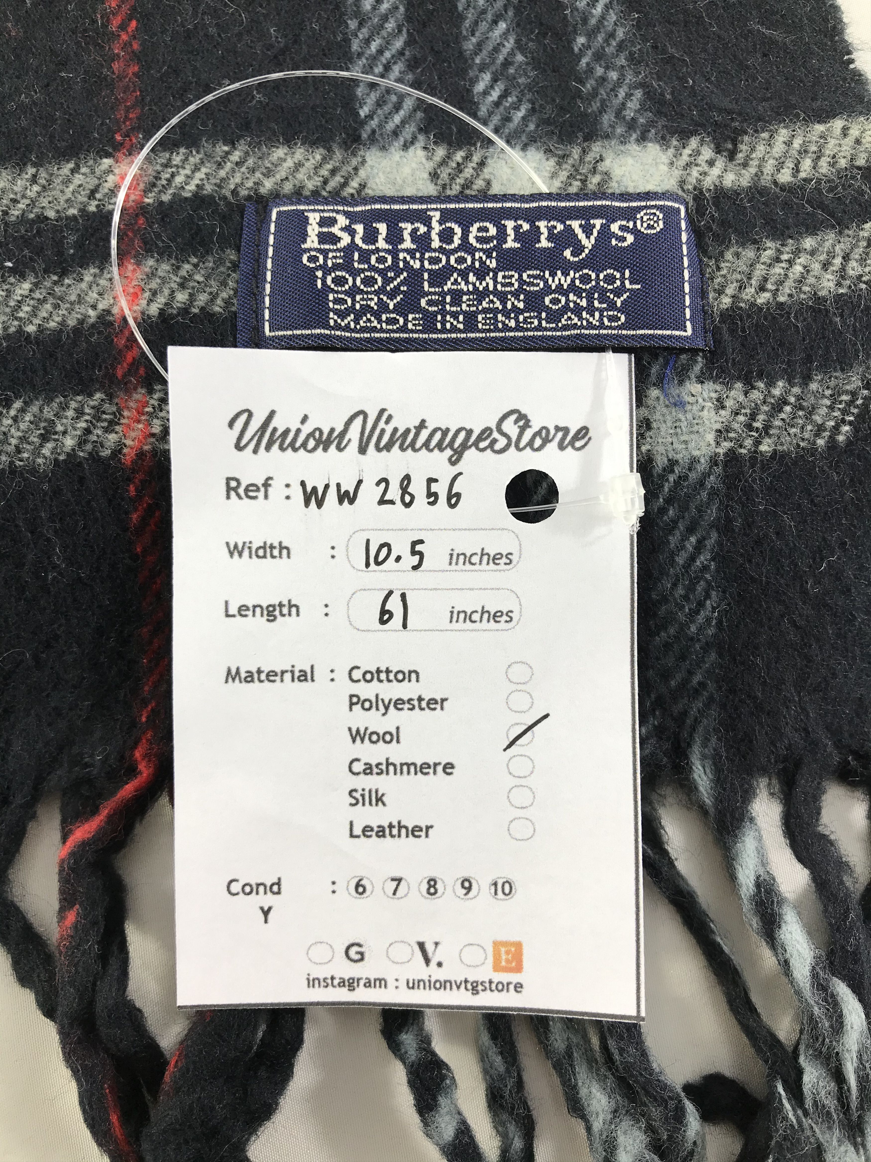 Burberry × Vintage Burberry Scarf / Muffler / Neckwear - WW2856 Size ONE SIZE - 4 Thumbnail