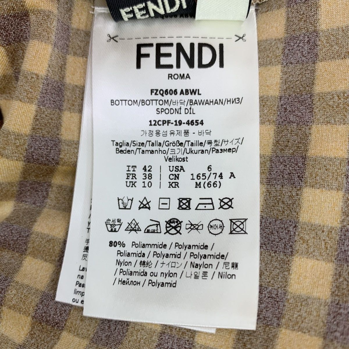 Fendi Fendi Brown Hollow Cable Knit Midi Skirt K26WX Size 28" / US 6 / IT 42 - 8 Thumbnail