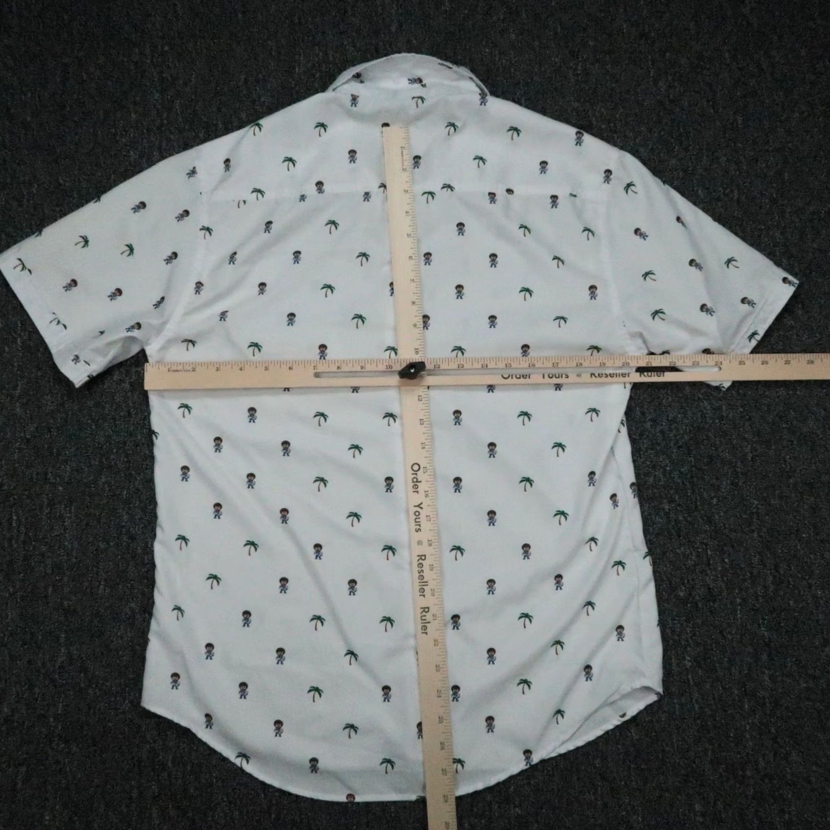 Vintage VINTAGE RSVLTS Shirt Mens Medium White Bob Ross Print Short Sleeve Button Novelty Size US M / EU 48-50 / 2 - 6 Thumbnail