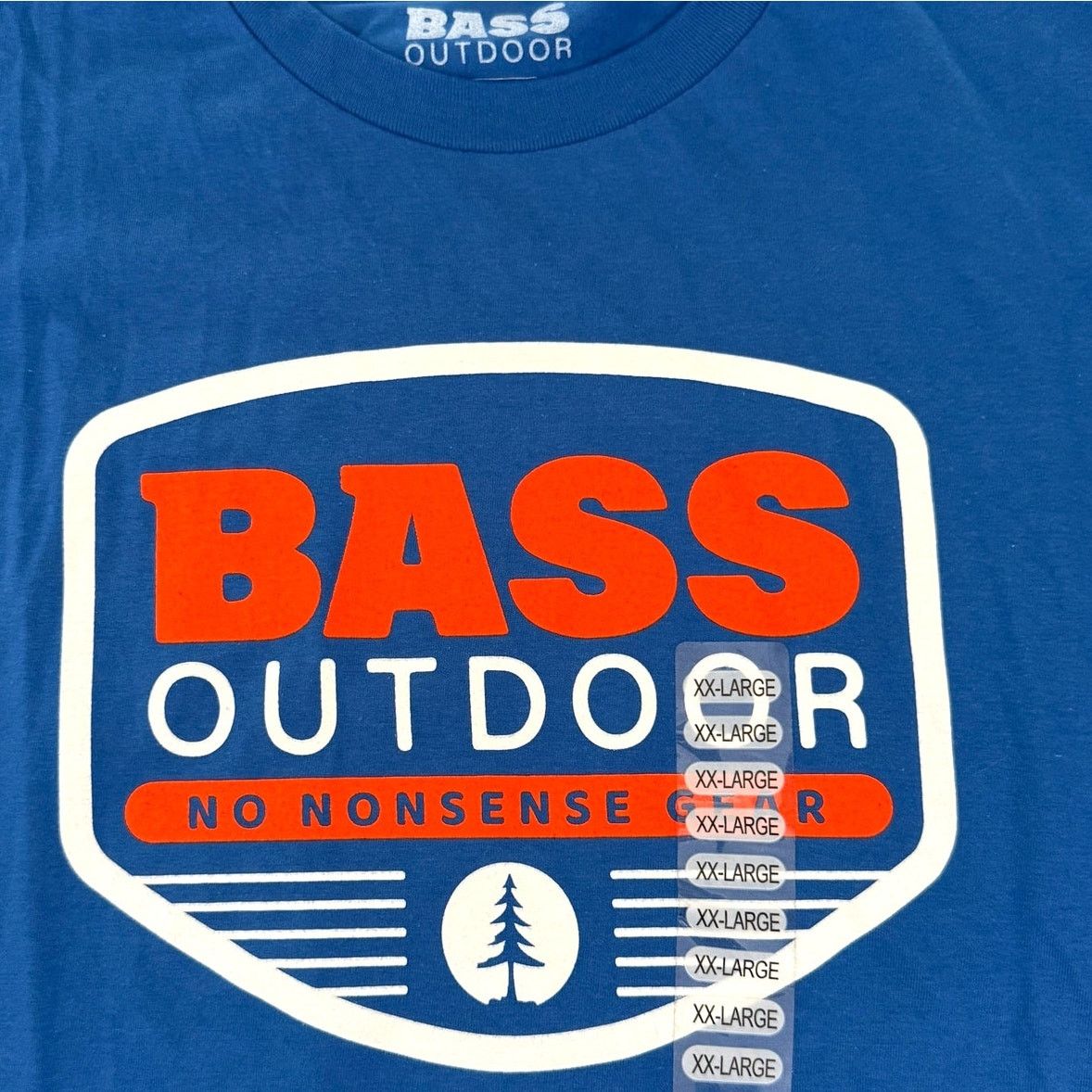 Bass Pro Shops Bass Outdoor Logo Graphic SS Crewneck T-Shirt Blue XXL 2XL Size US XXL / EU 58 / 5 - 2 Thumbnail