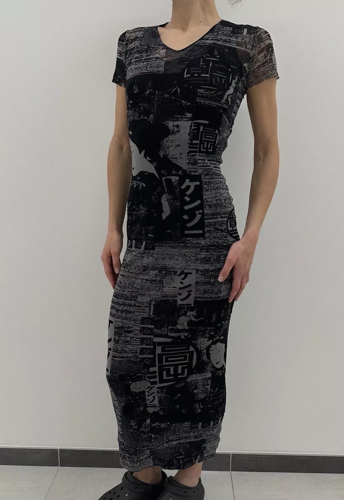 Kenzo Vintage Kenzo Jeans Sheer Mesh Long Dress Asian Tokyo y2k Size M / US 6-8 / IT 42-44 - 11 Thumbnail