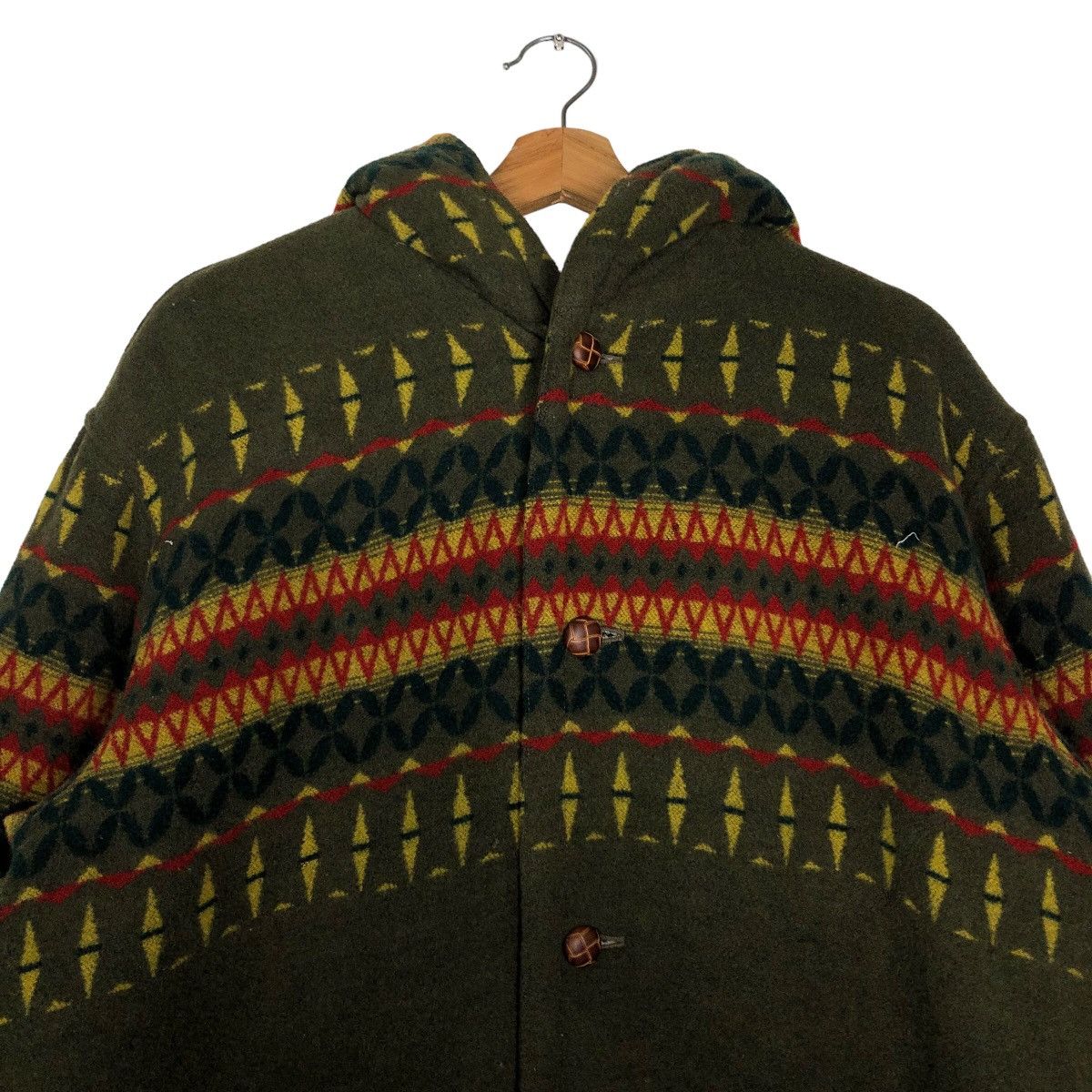 Japanese Brand 🔥90’s Vintage Wool Jacket Navajo Aztec Design Horse Power Size US L / EU 52-54 / 3 - 3 Thumbnail