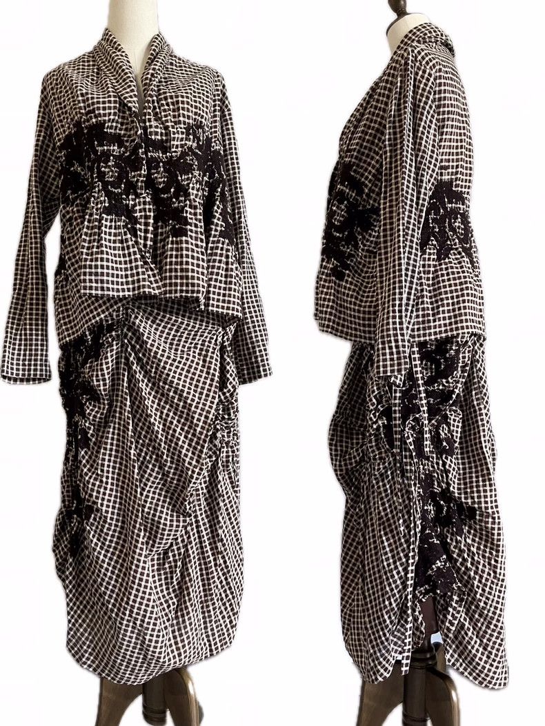 Issey Miyake Issey Miyake size:2 A grey embroidered cardigan Size XS / US 0-2 / IT 36-38 - 2 Thumbnail