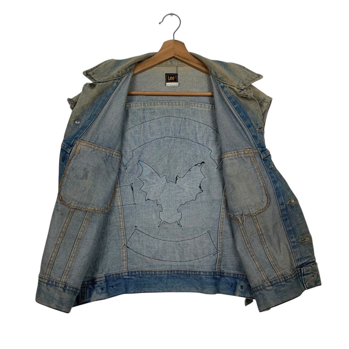 Lee Vintage 80s Lee Biker Denim Vest Size US M / EU 48-50 / 2 - 11 Thumbnail
